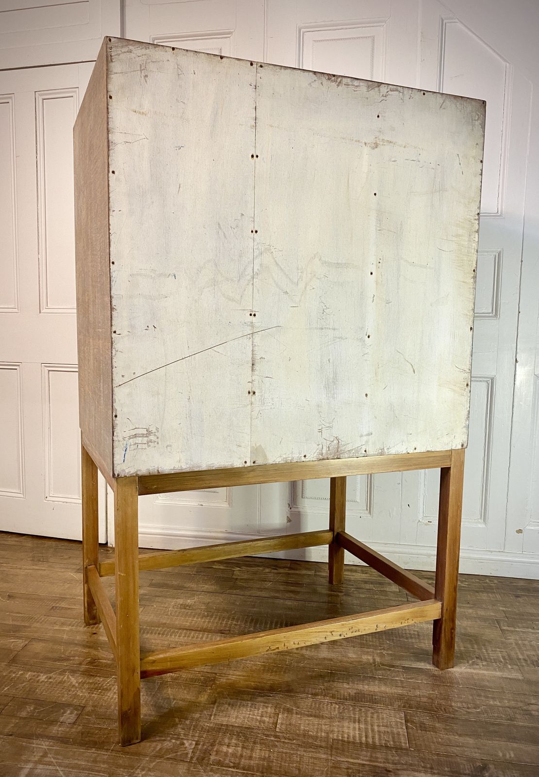 Vintage Mid Century School Storage Chest Of Drawers. Esavian Esa Style. photo vinterior