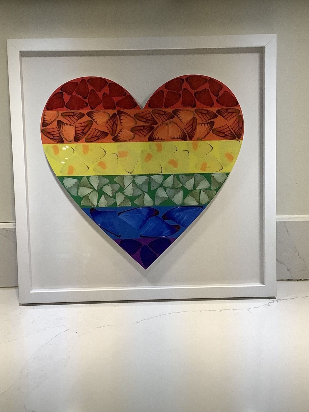 Framed Damien Hirst Butterfly Heart Signed Limited Edition Print 2020 photo buy