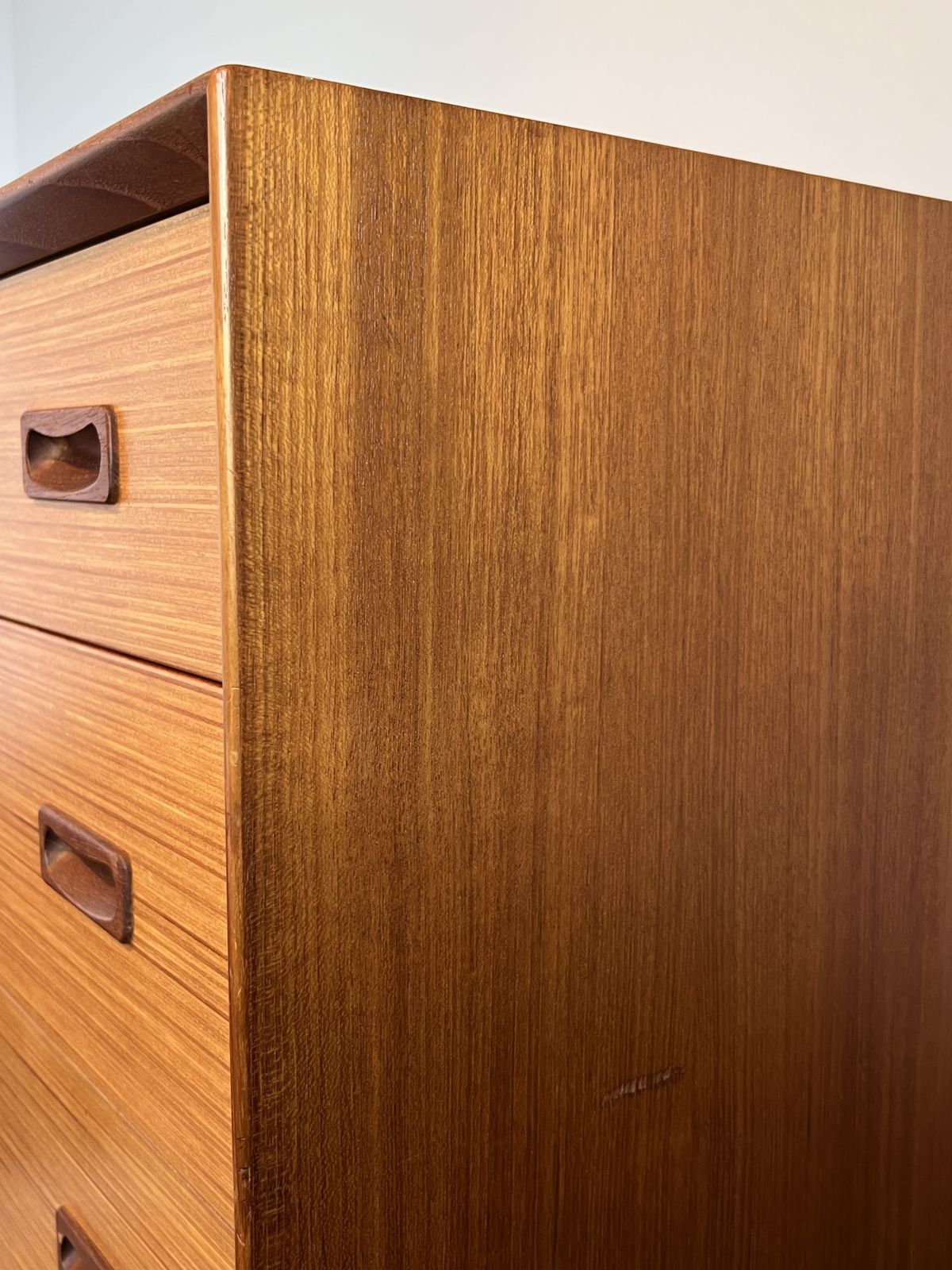 Gunni Omann Model 130 Large Teak Chest, Laminated Beech Veneer Front photo for sale