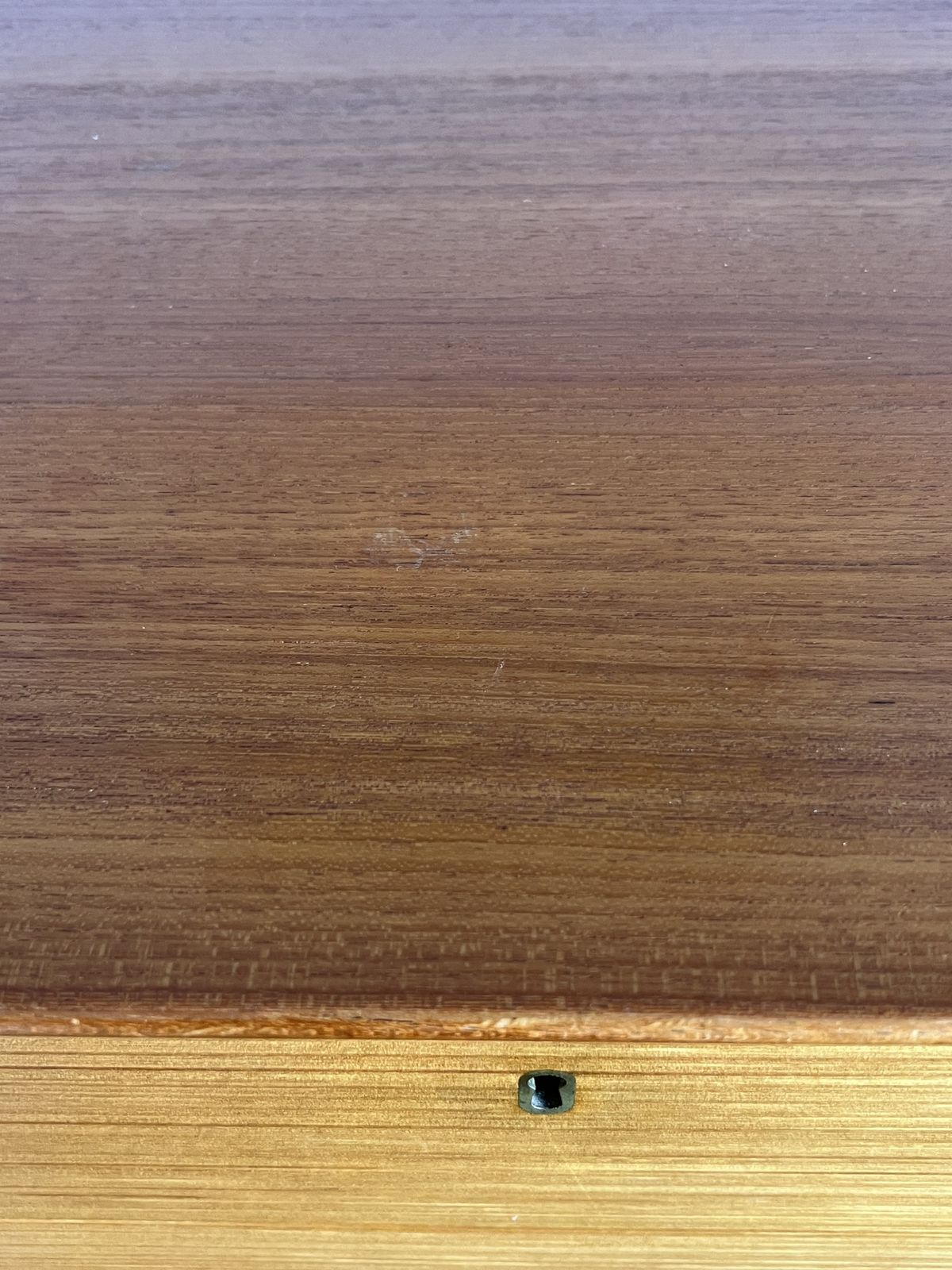 Gunni Omann Model 130 Large Teak Chest, Laminated Beech Veneer Front photo vinterior