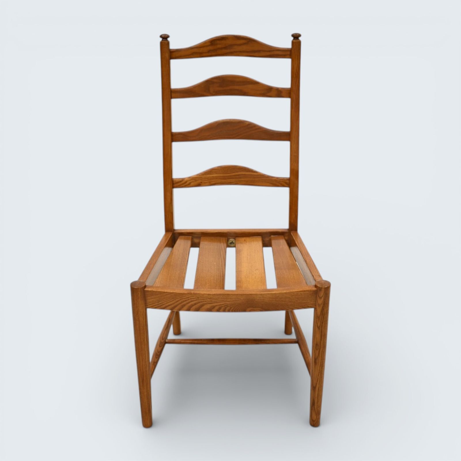Ercol Set Of 4 Dining Chairs Light Finish Ladderback 1970s Free Uk Delivery* photo 327.0