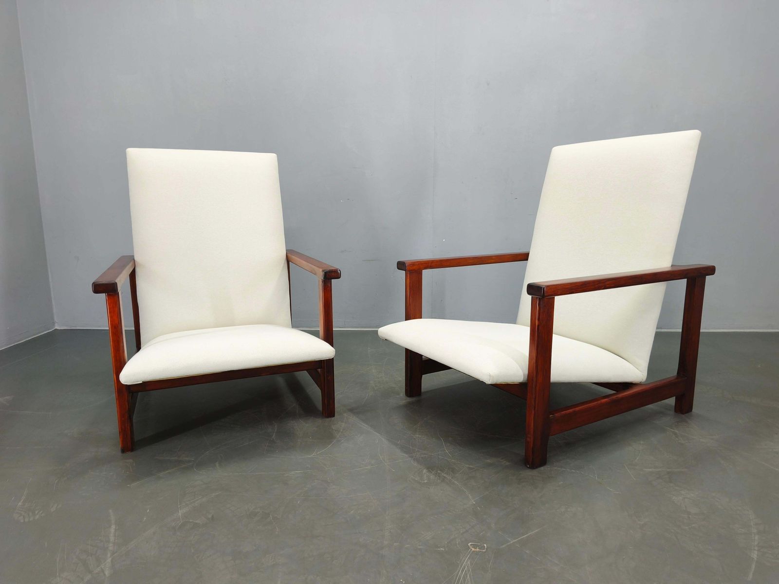 Pair Of Mid Century Pine Lounge Chairs, Czechoslovakia 1970s photo furniture