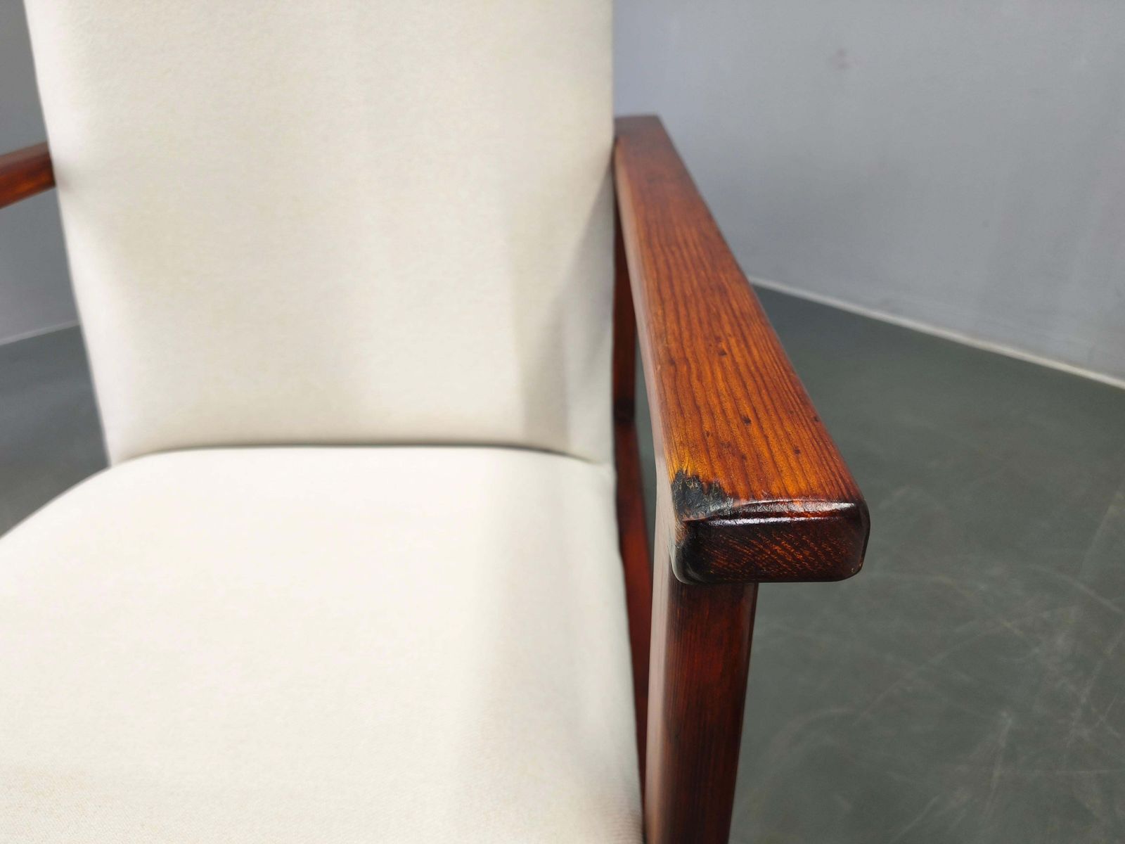 photo furniture Pair Of Mid Century Pine Lounge Chairs, Czechoslovakia 1970s