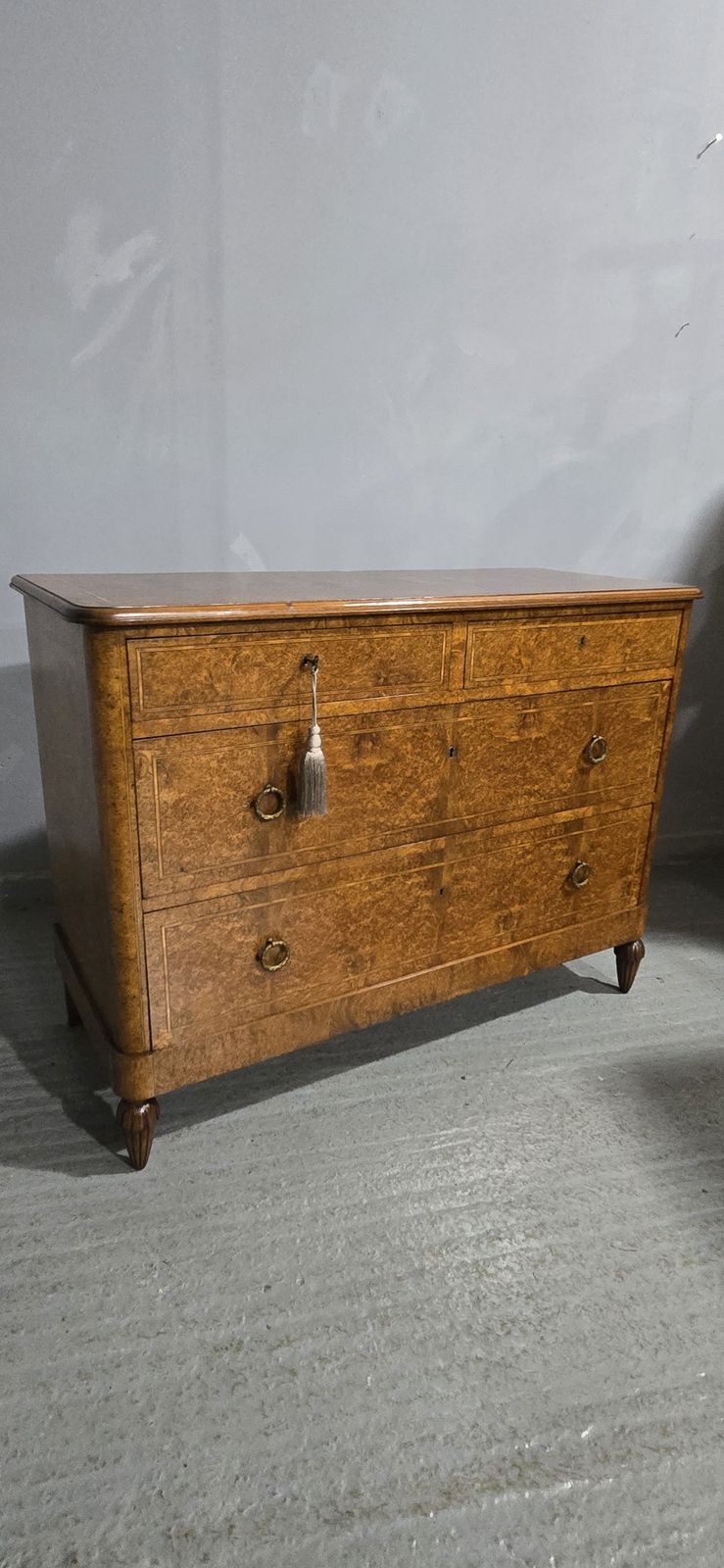 photo buy Superb French Amboyna Commode Chest Of Drawers