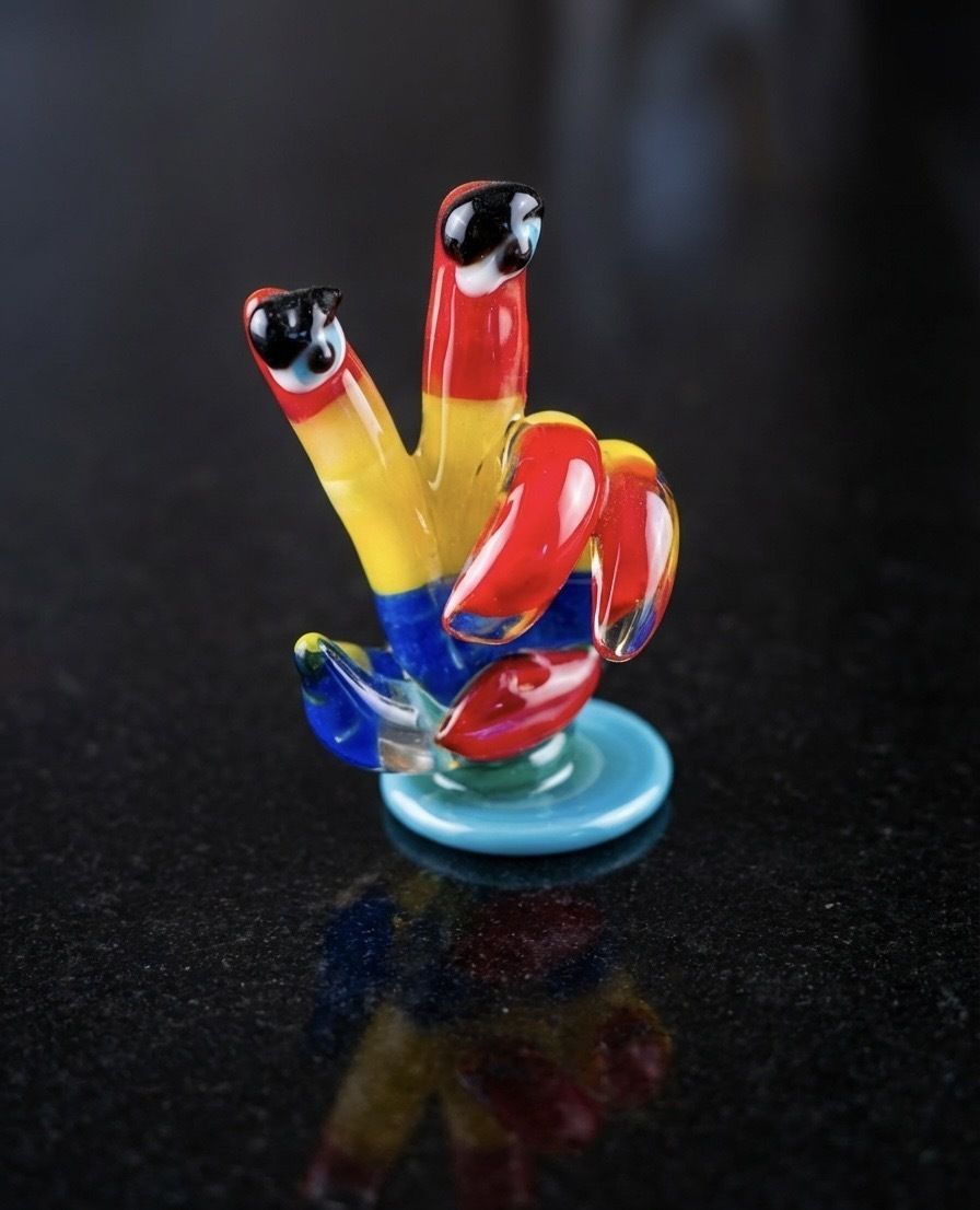 Murano Glass Pizza Cutter, Bottle Stop And Corkscrew & Picasso Figurine photo for sale