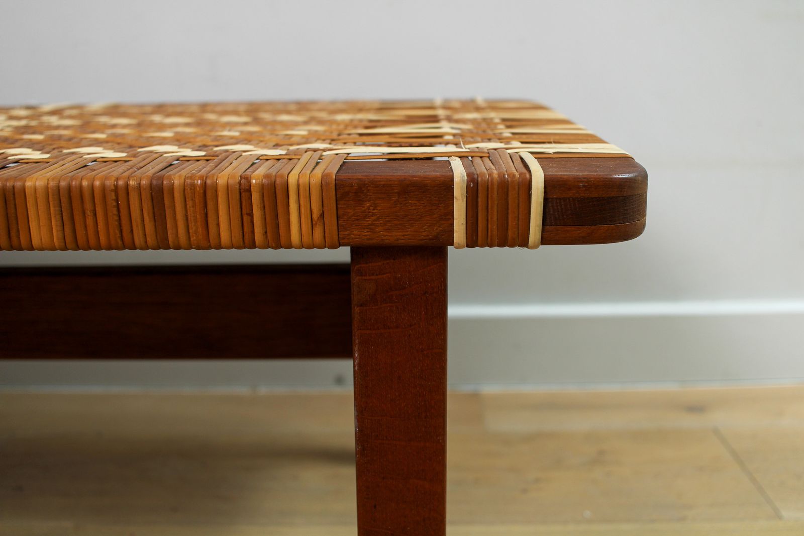 photo furniture A Vintage Mid Century Danish Borge Mogensen 5272 Rattan Coffee Table/Bench