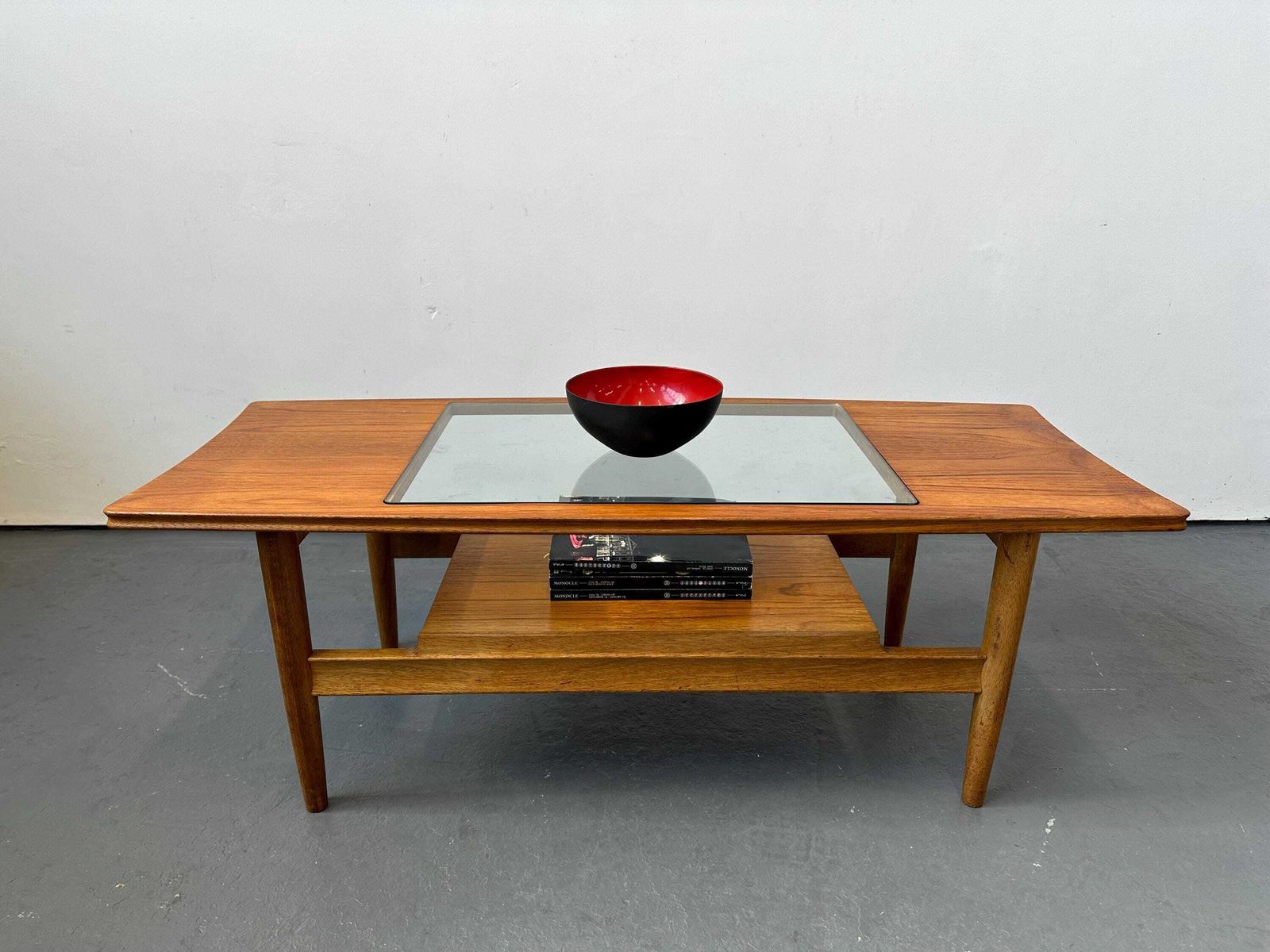 Vintage Danish Teak & Glass Fresco Coffee Table. Retro G Plan Mid Century photo for sale