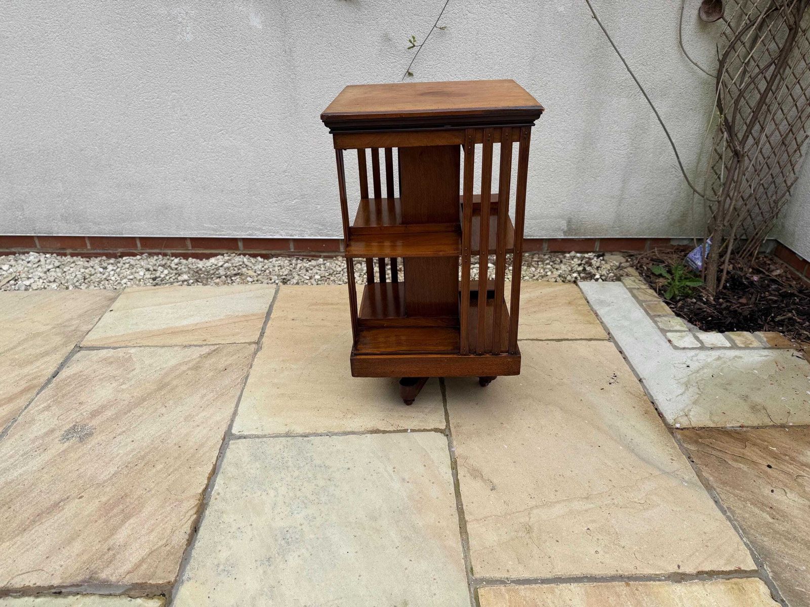 photo for sale Antique Edwardian Oak Revolving Bookcase