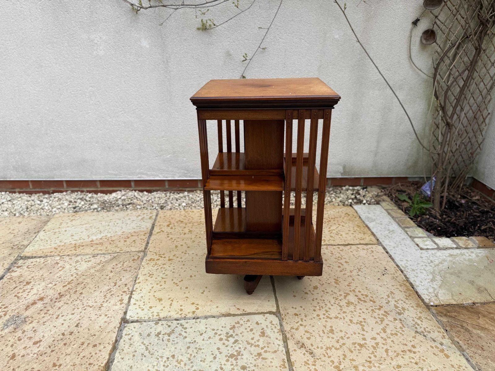 photo buy Antique Edwardian Oak Revolving Bookcase