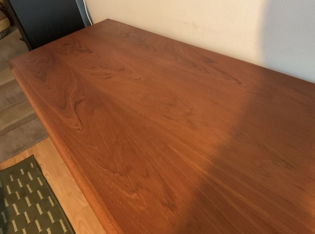 Danish Teak Tambour Door Sideboard By Bernhard Pedersen & Son Model 142 photo 3345.0