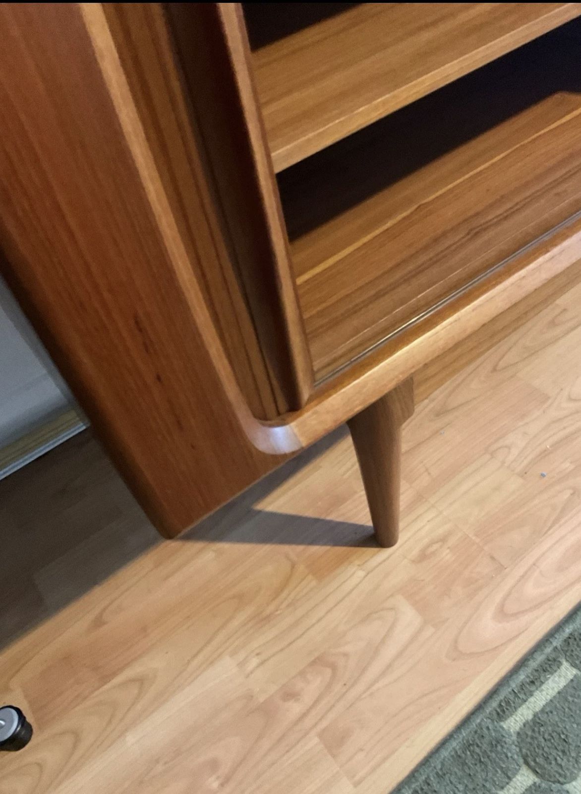 photo buy Danish Teak Tambour Door Sideboard By Bernhard Pedersen & Son Model 142