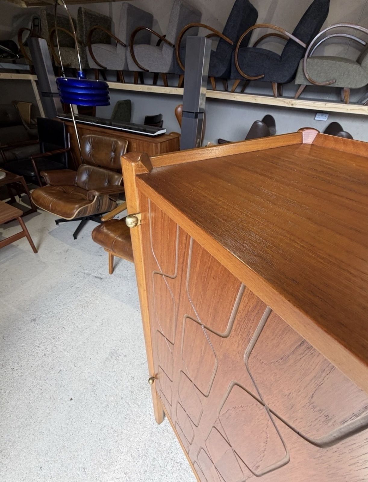 Furniture Swedish Mid Century High Sideboard Cabinet By David Rosen For Westbergs Möbler photo