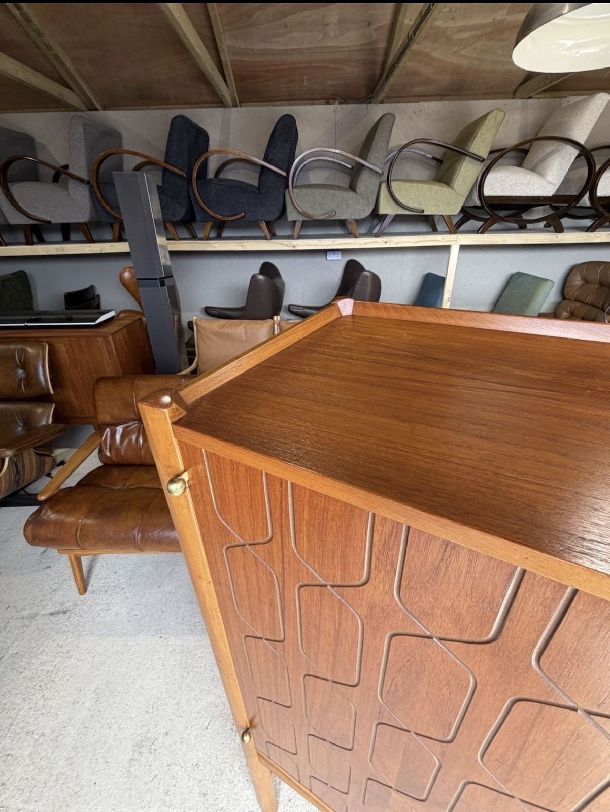 3299.0 Swedish Mid Century High Sideboard Cabinet By David Rosen For Westbergs Möbler photo