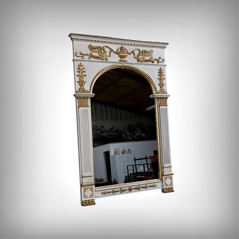 Large Trumeau Mirror, Directoire Style – Early 20th Century photo furniture