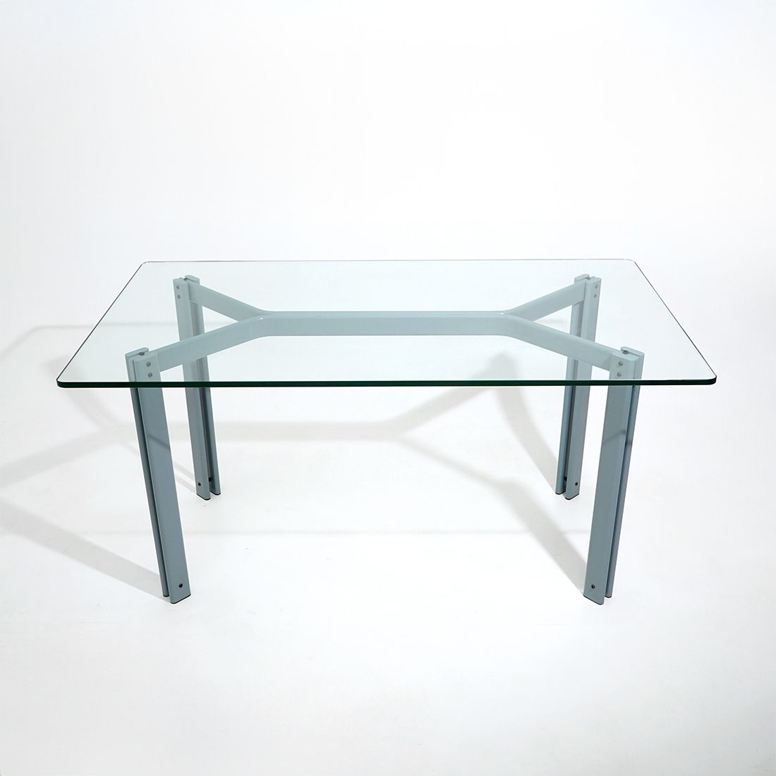 Table With Rectangular Glass Top By Bruno Brunati And Carlo Zerbaro For Cidue, 1980s photo vinterior