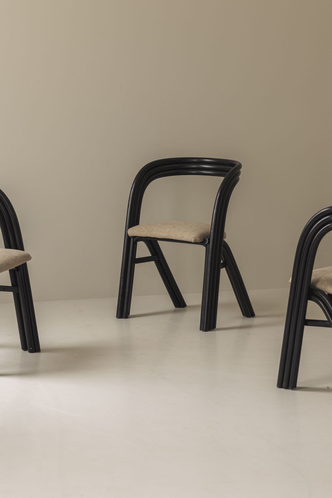 Set Of Four Sculptural Dining Chairs By Axel Enthoven For Rohé Design, 1980s photo 3300.0