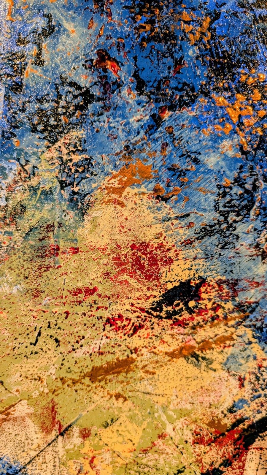 Original Modernist Abstract Signed Painting By Benjamin Frais Large Wall Art 33 photo buy