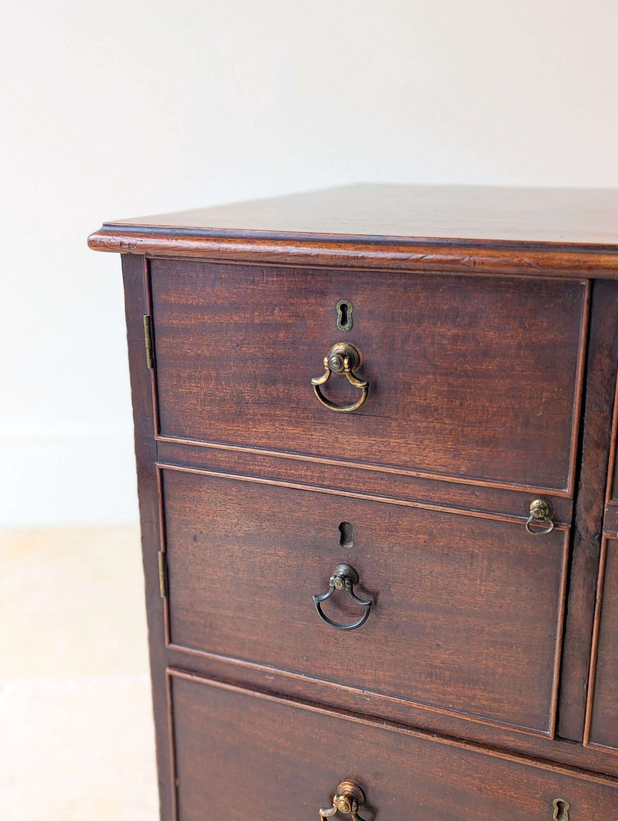 Antique Georgian Mahogany Commode Chest C.1800 photo vinterior