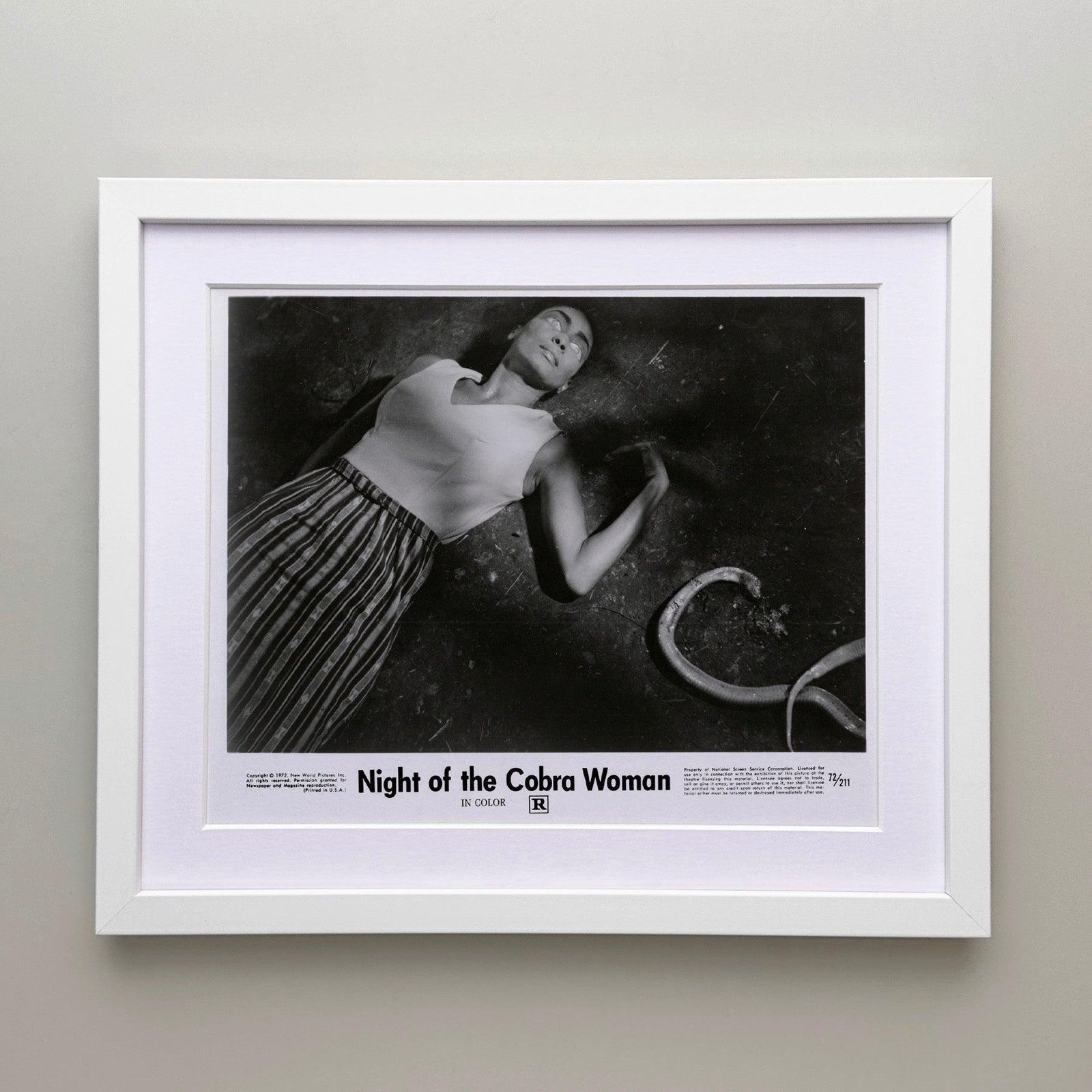 Night Of The Cobra Woman (1972) Press Publicity Still   Framed photo for sale