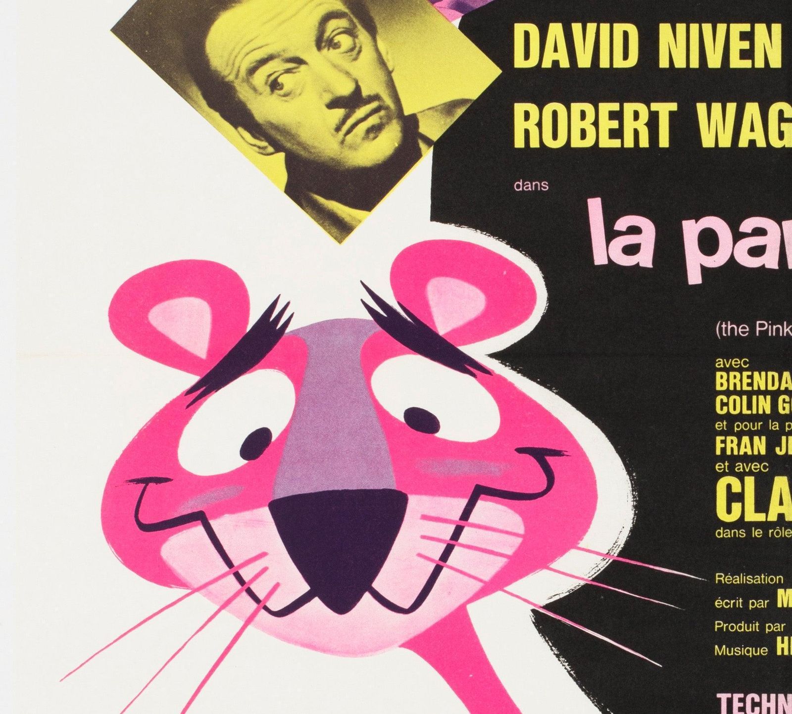 Affiche française moyenne du film The Pink Panther, 1964, Clément Hurel photo 1124.0