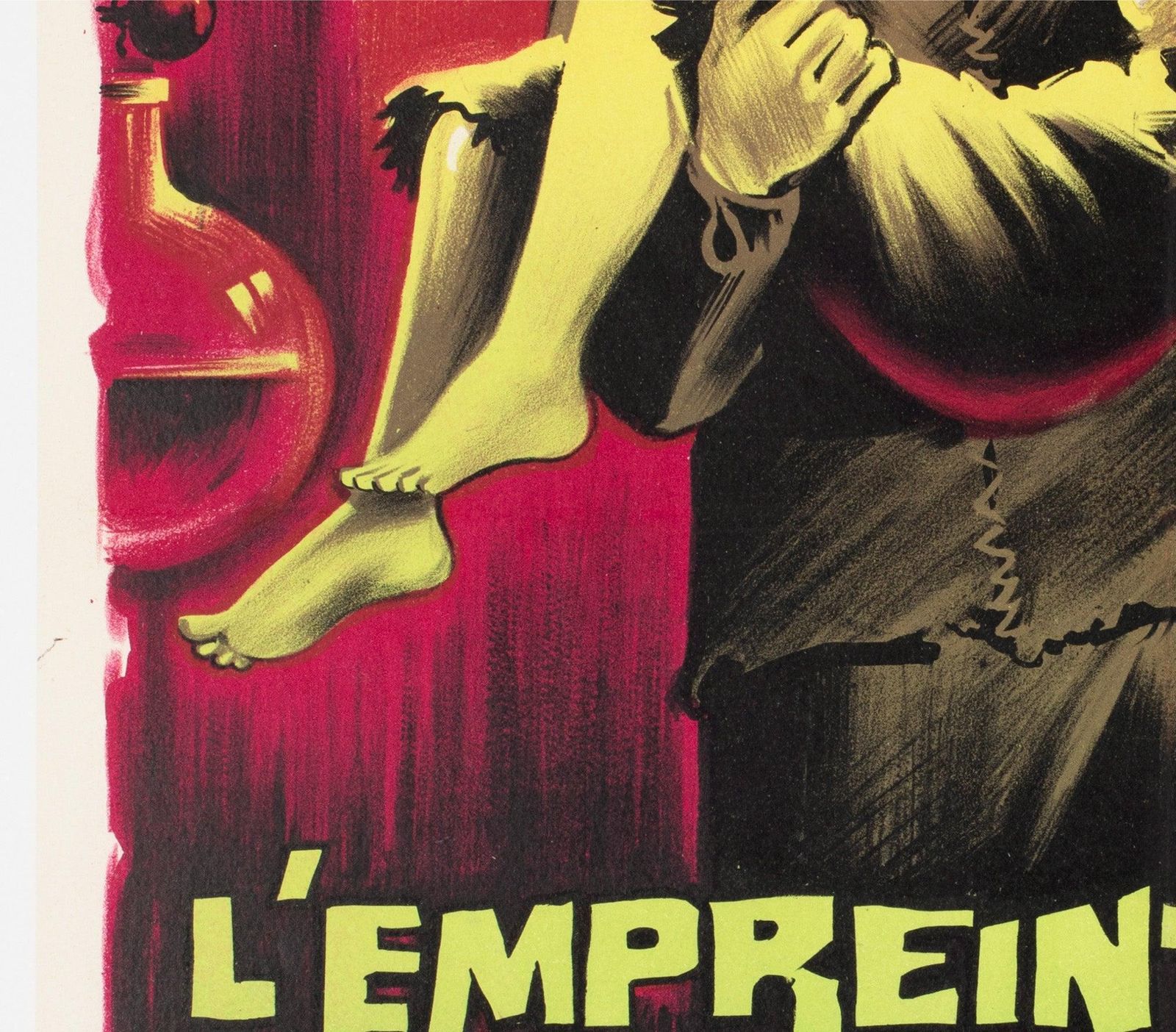 Affiche française moyenne du film The Evil Of Frankenstein, 1965, Boris Grinsson photo 1192.0