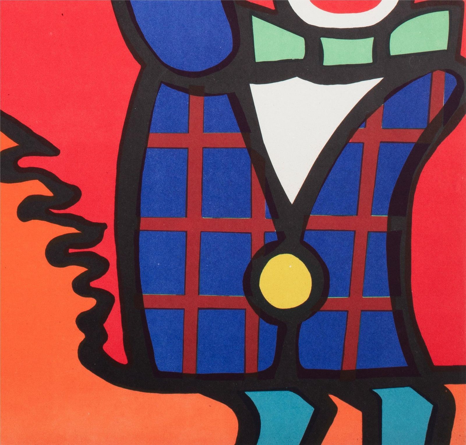 Affiche de cirque polonaise B1 Cyrk Clown Balancing Lady 1975, par Jan Mlodozeniec photo vintage
