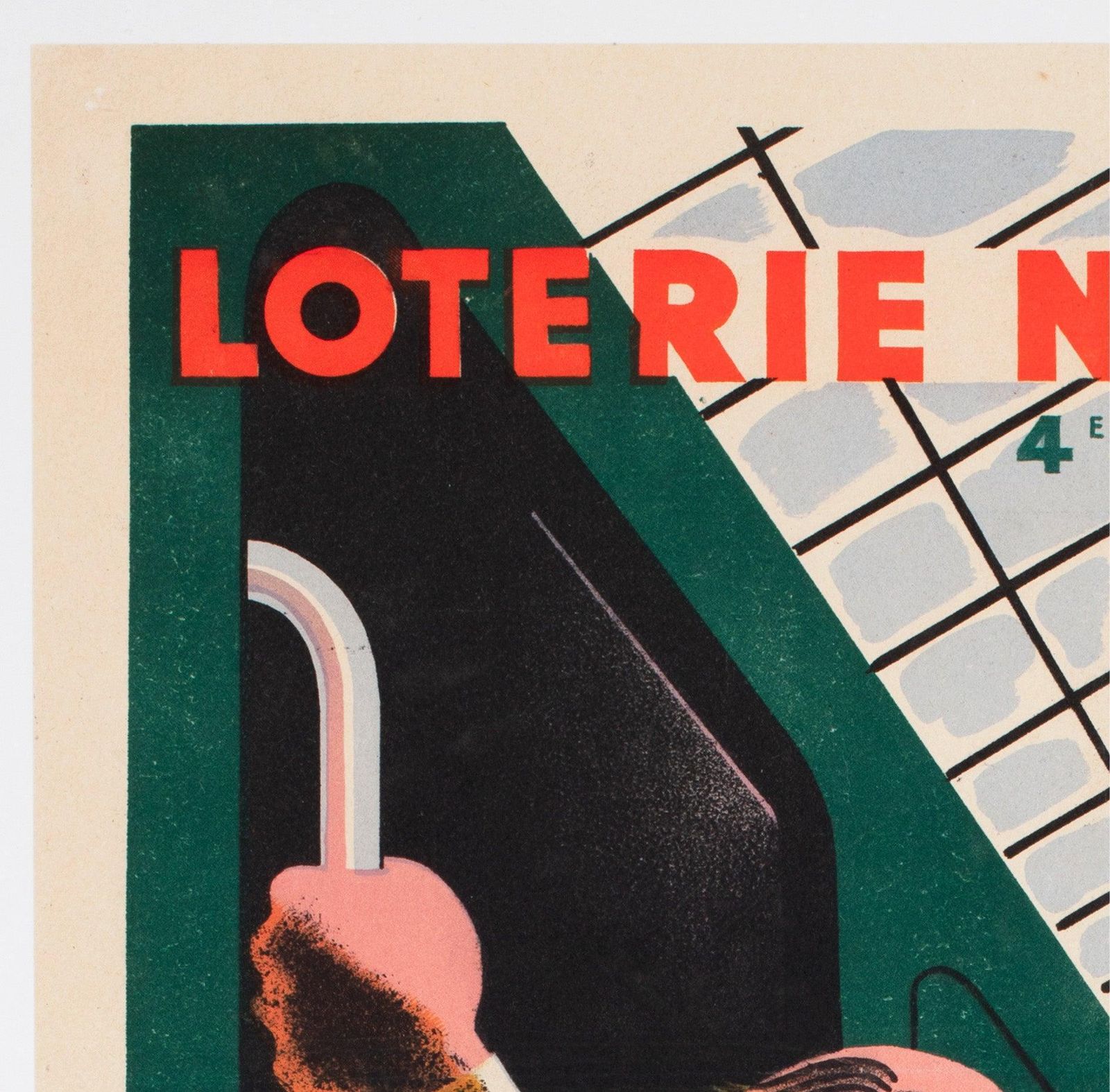 Loterie Nationale Week End 1939 Sncf Frenc Railway Lottery Poster photo for sale