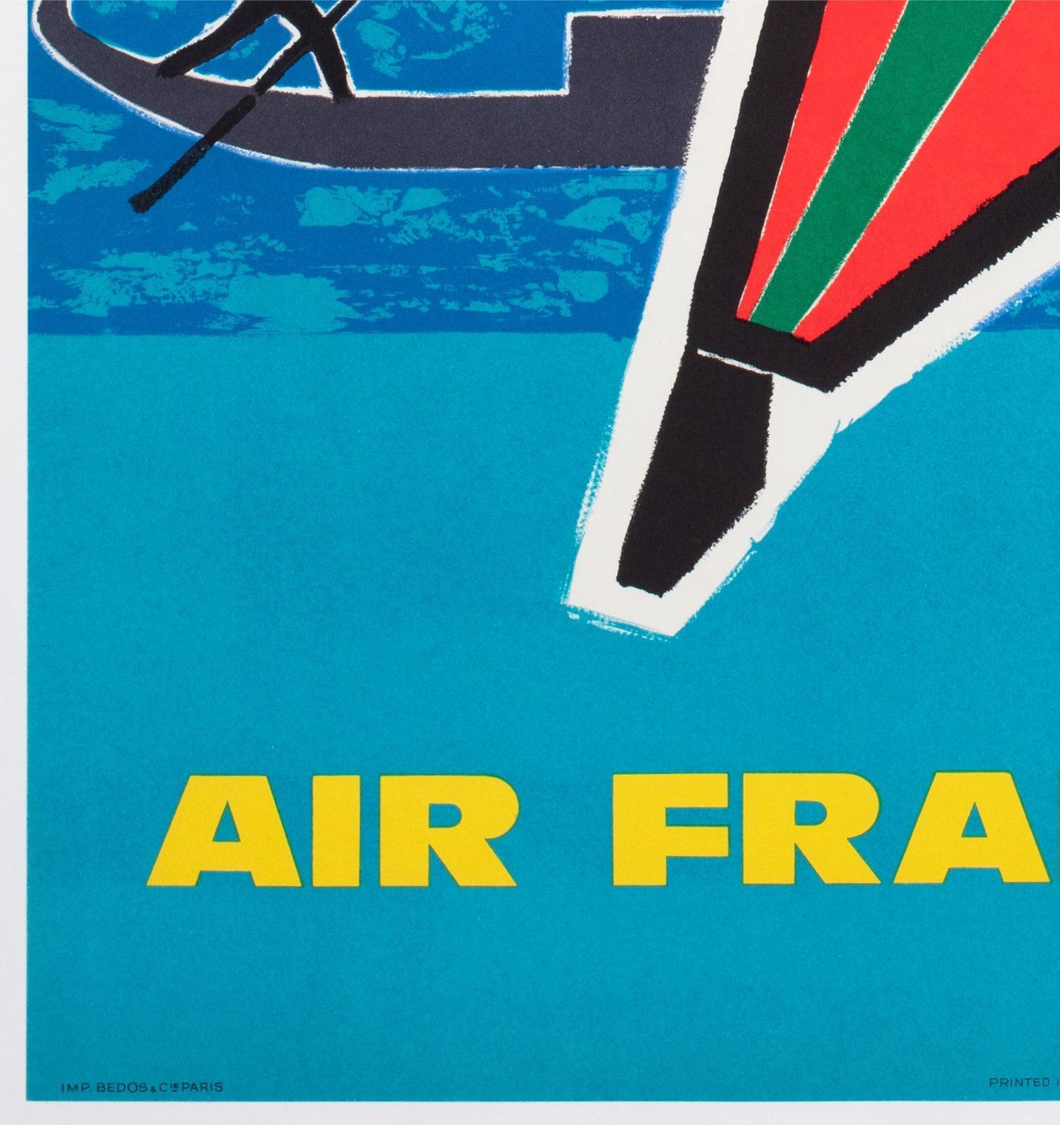 Air France Italy jaren 1960 Airline Travel Advertising Poster, Guy Georget photo buy