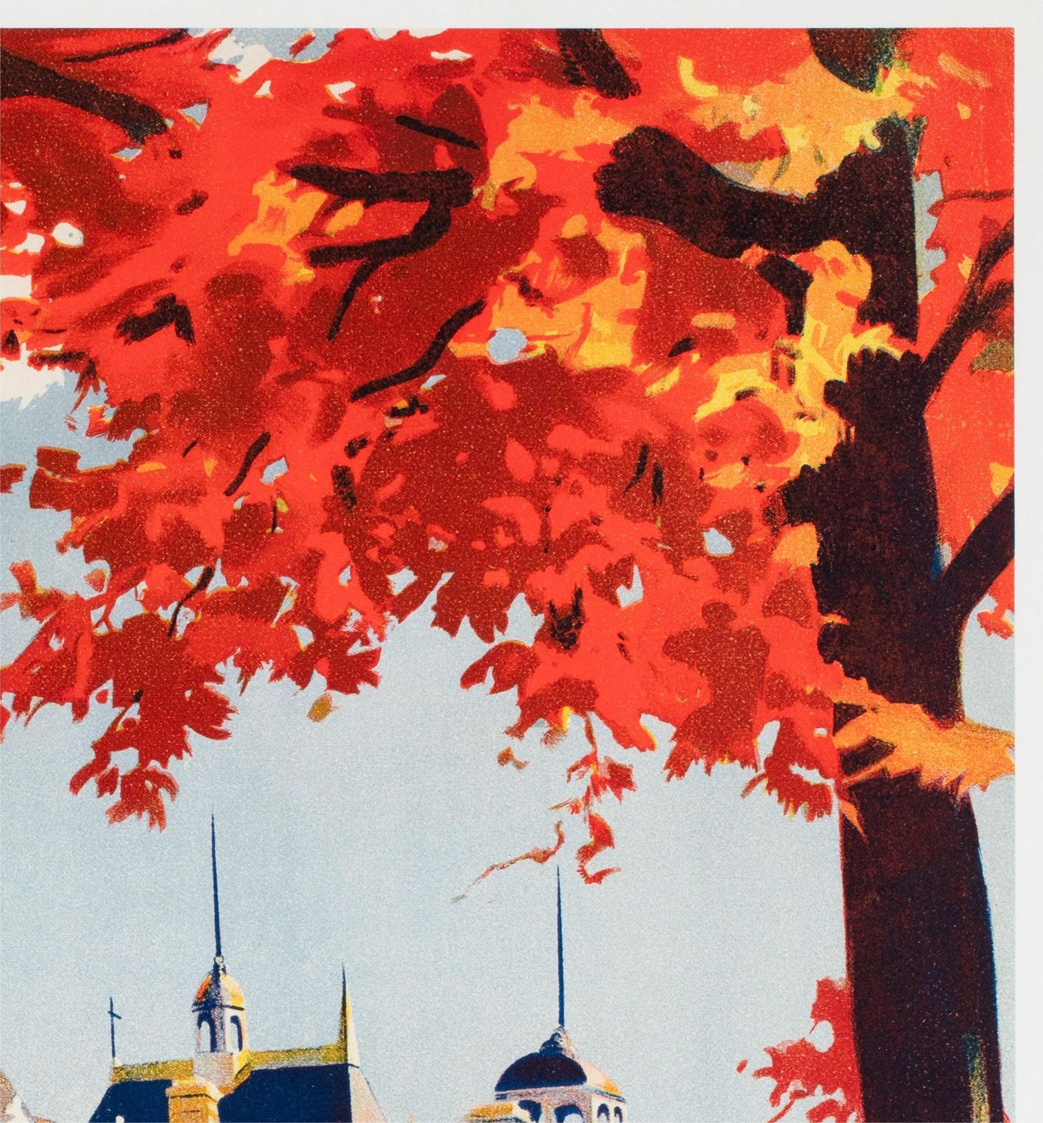 Affiche publicitaire SNCF pour Cheverny, C1937, par E. Paul Champseix photo Art