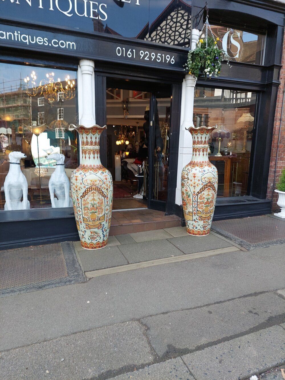 Pair Of Early 20thc Oversize Chinese Vases photo for sale