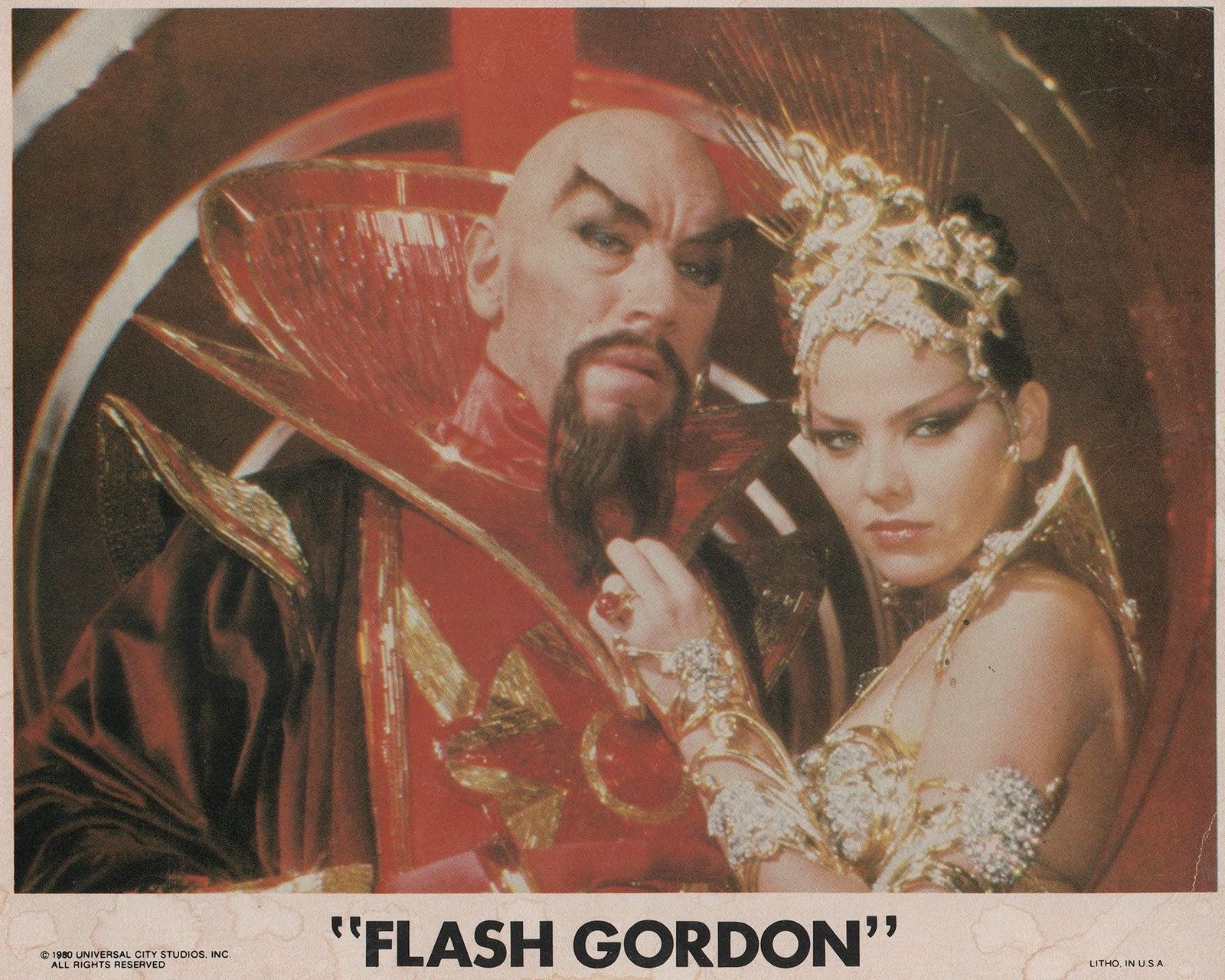 Carte de lobby Flash Gordon 1980, encadrée photo vinterior