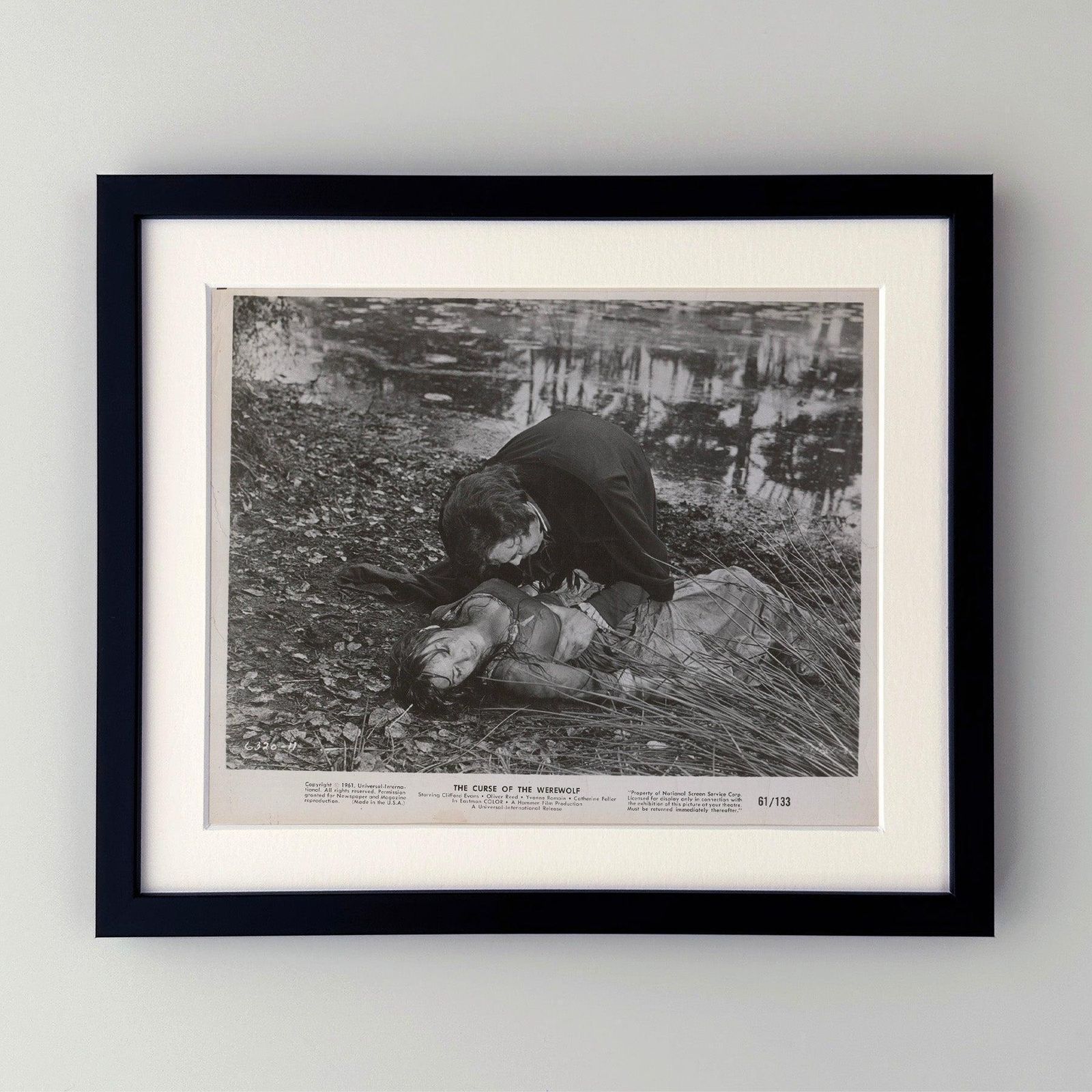 The Curse Of The Werewolf 1961 Lobby Card, ingelijst photo furniture