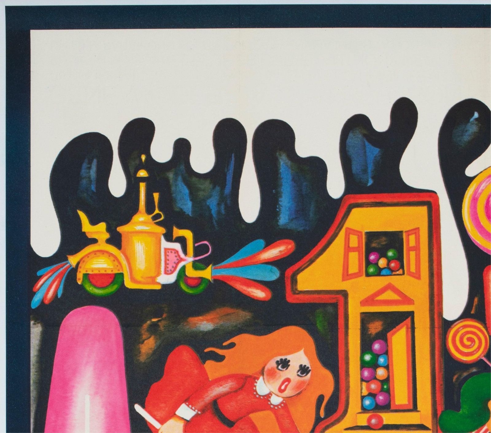 Affiche de cinéma française Grande Willy Wonka and the Chocolate Factory 1971, Bacha photo for sale