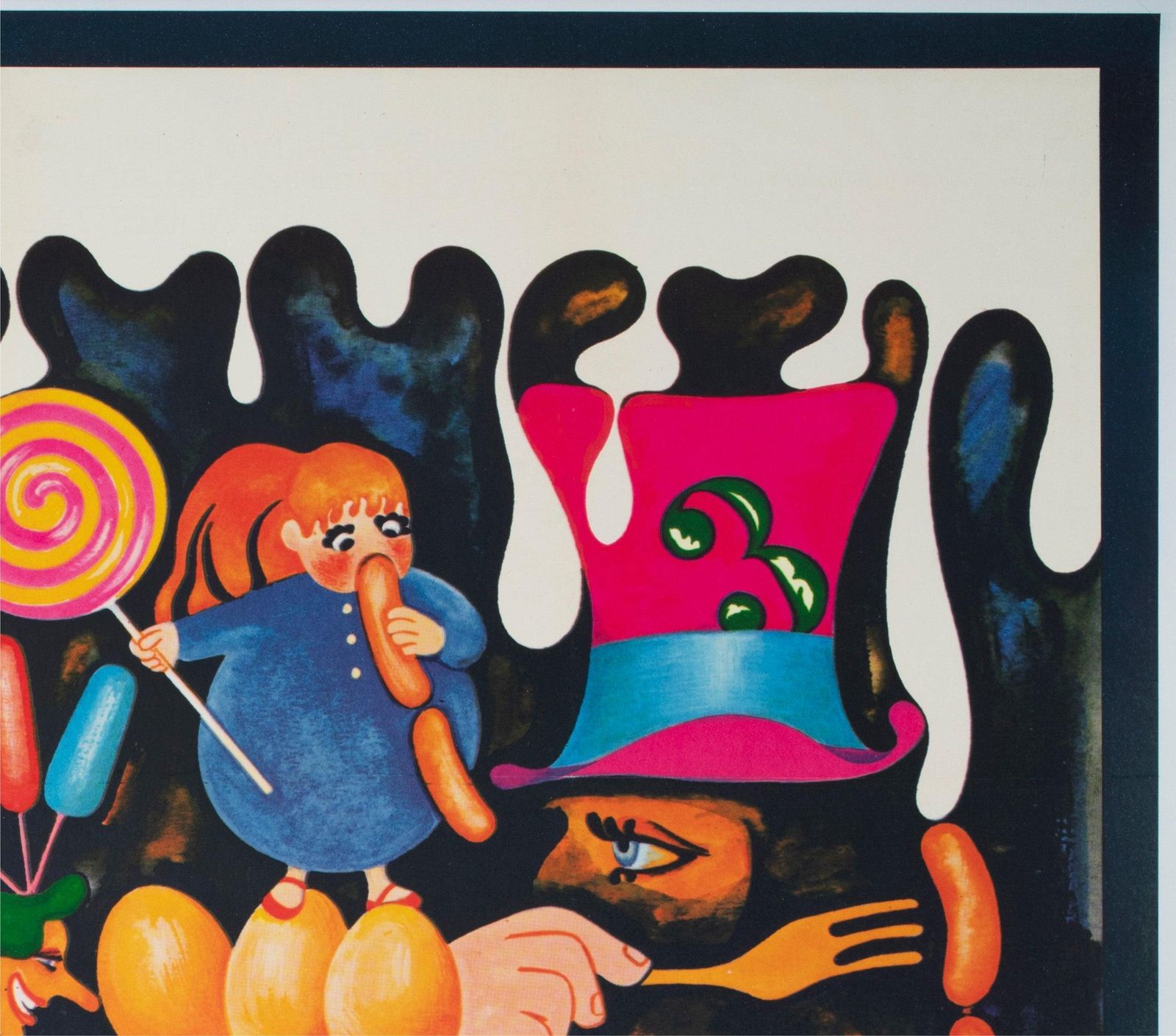 Willy Wonka And The Chocolate Factory 1971 French Grande Film Poster, Bacha photo Art
