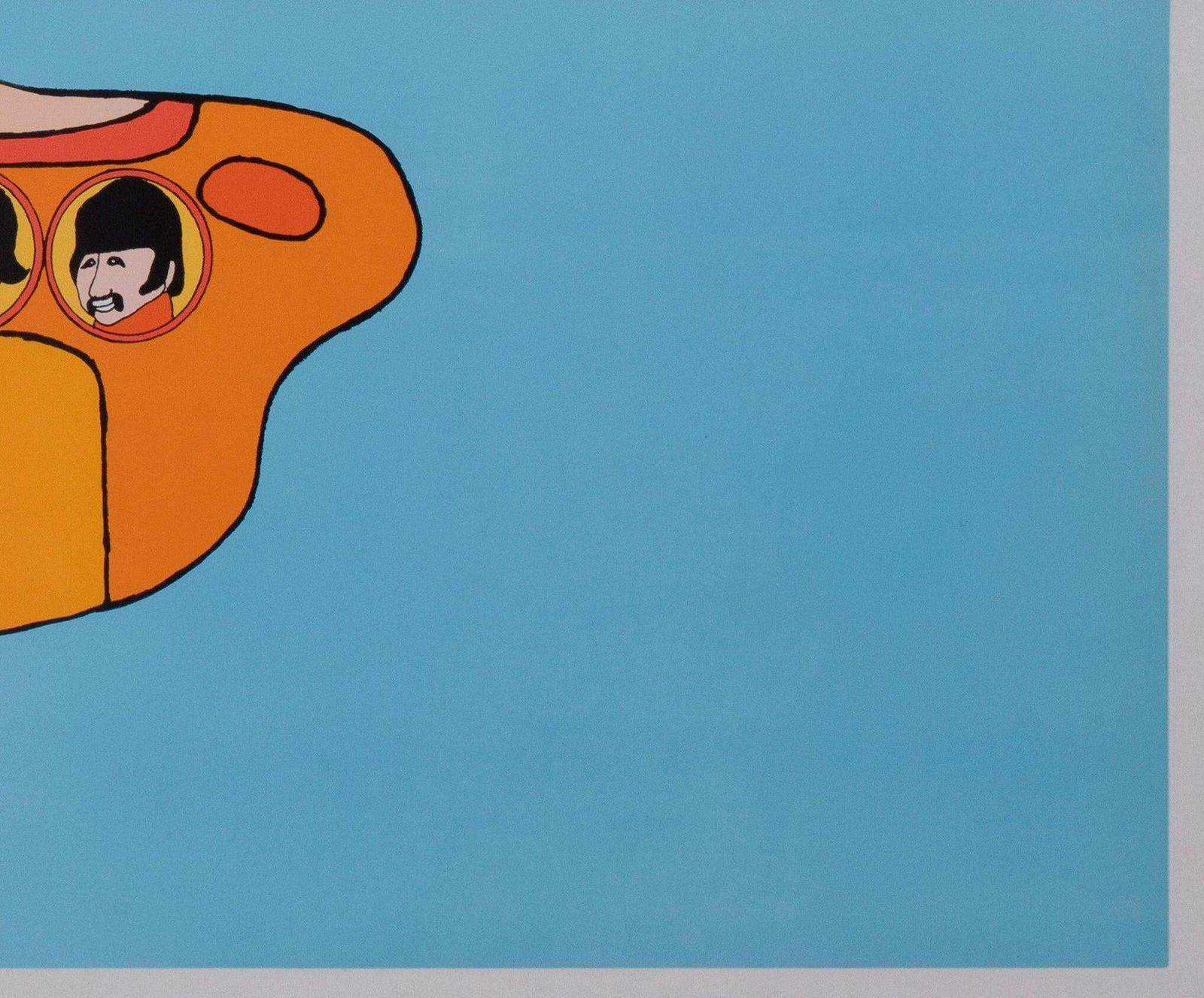 Affiche Yellow Submarine 1968 Capitol Records, Heinz Edelmann photo vintage