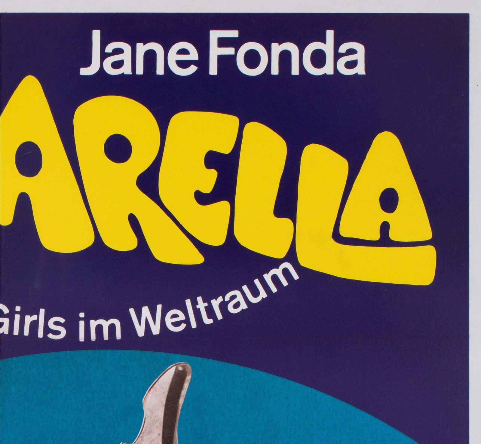 Affiche de cinéma allemande Barbarella R1973, 1 feuille photo Art