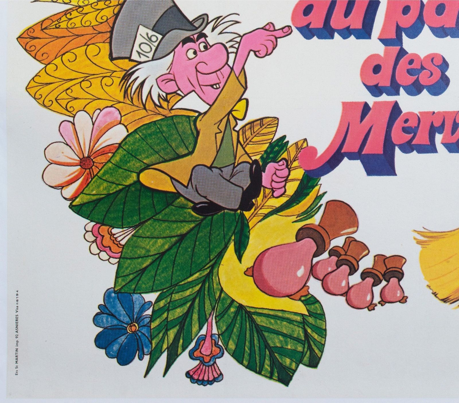 Alice In Wonderland R1970s French Grande Film Poster photo buy
