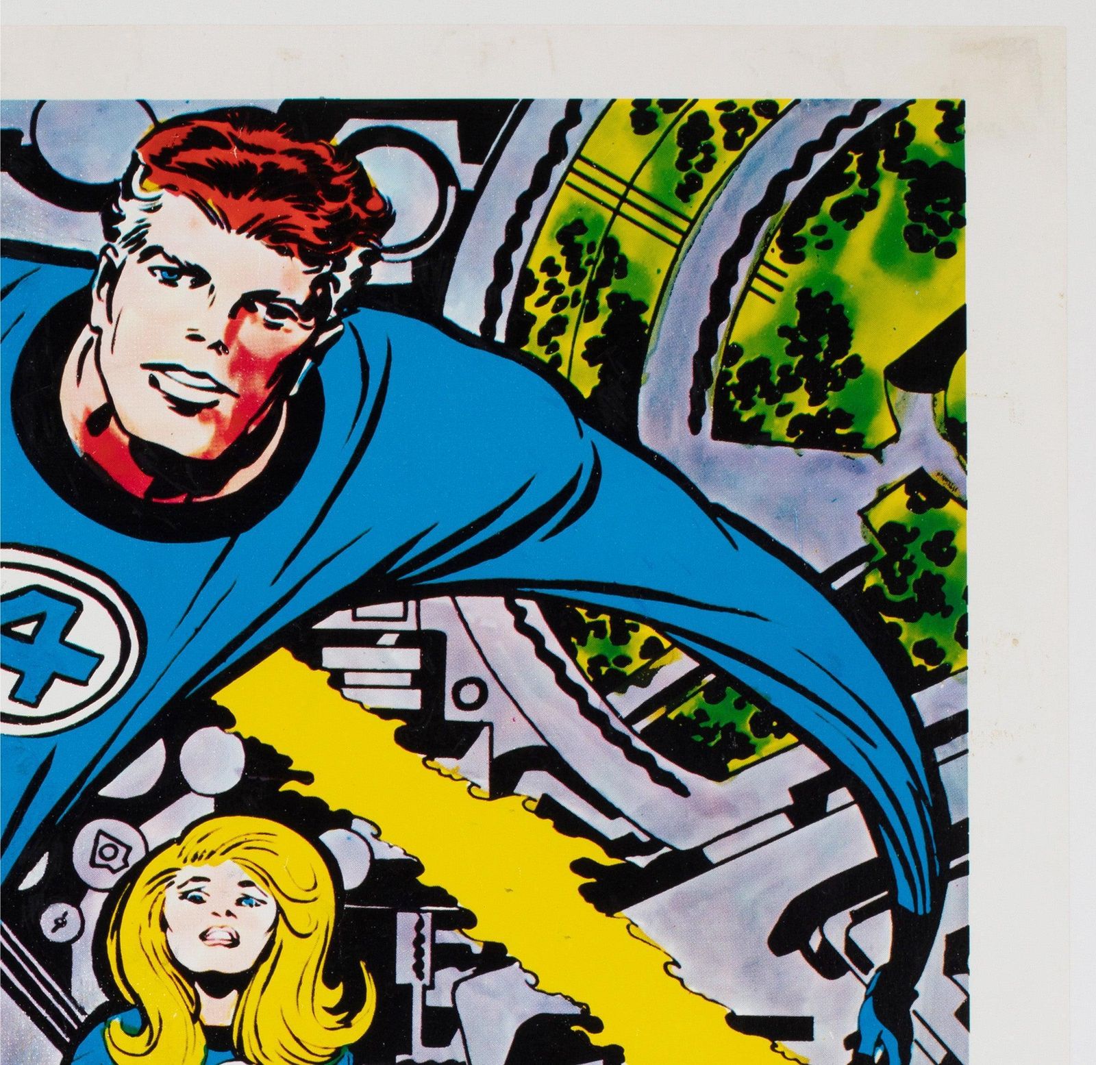 Fantastic Four 1970 Marvel Poster, Jack Kirby photo Art