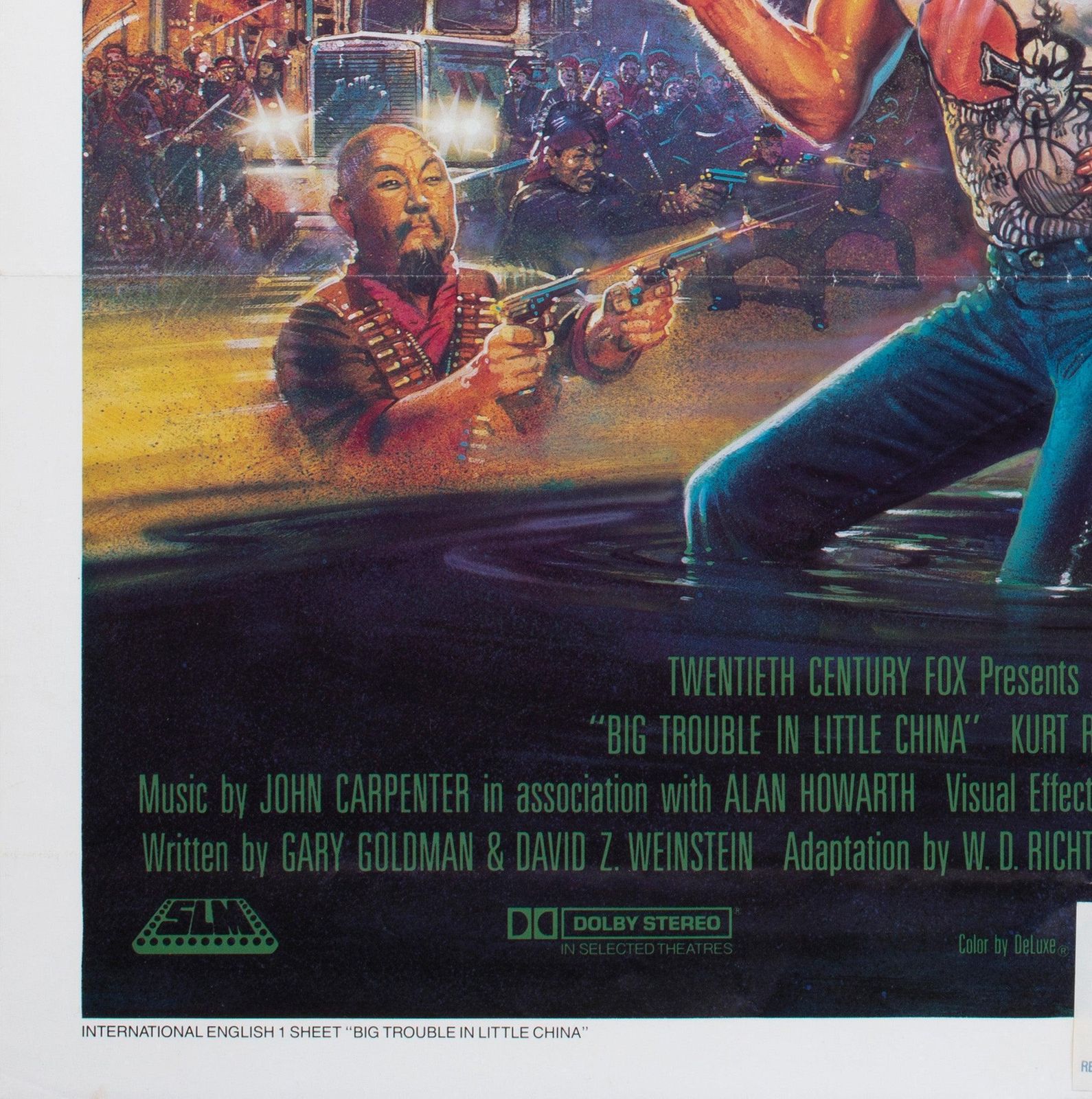 Affiche de film Big Trouble In Little China 1986 Us International 1 Sheet, Bysouth photo buy