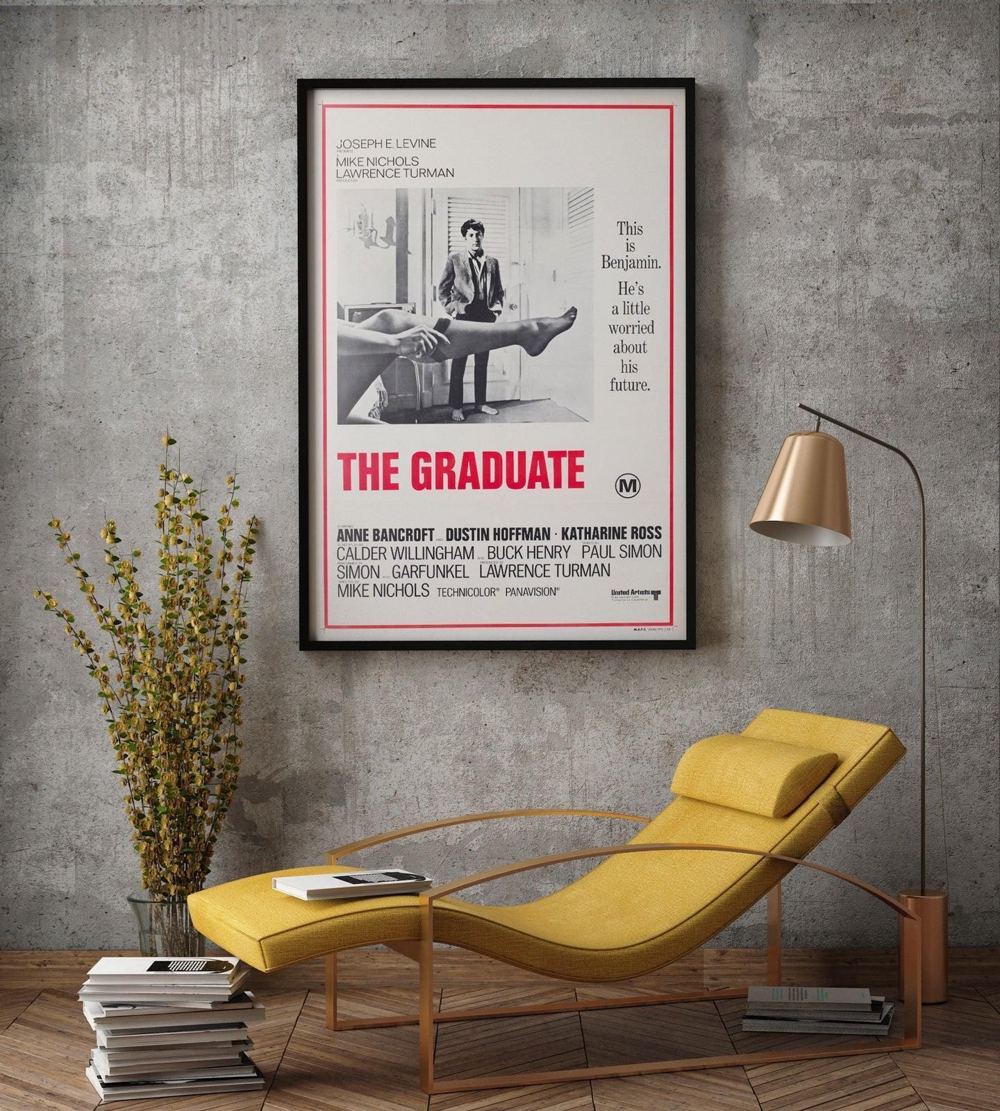 The Graduate 1970s Australian 1 Sheet Film Poster photo furniture
