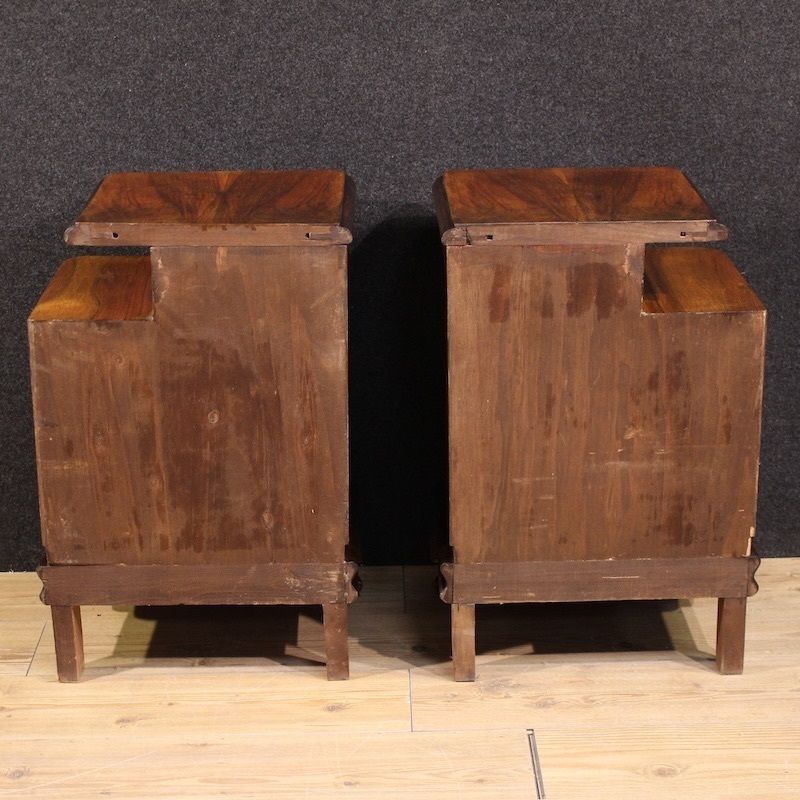 photo for sale Pair Of 20th Century Italian Bedside Tables