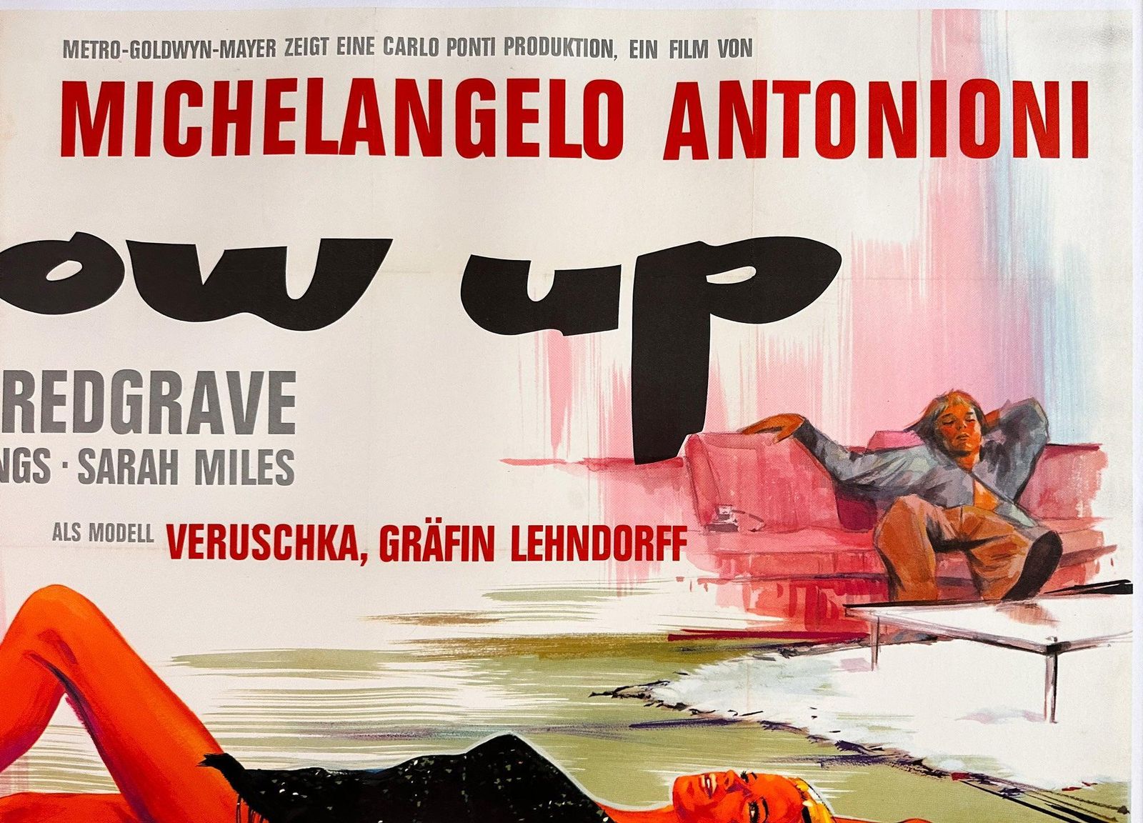 Blow Up 1967 German A0 Film Poster, Braun photo 1987.0
