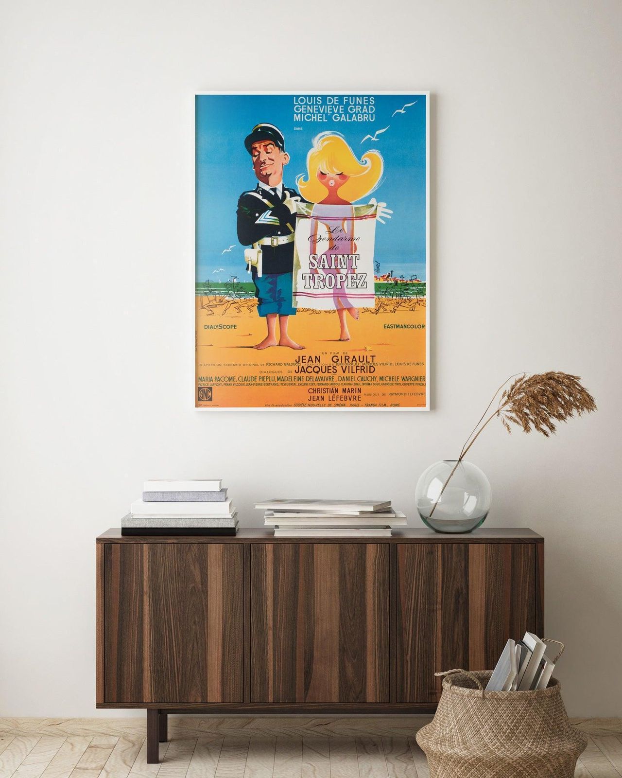Le Gendarme De Saint Tropez R1966 French Moyenne Film Poster, Clement Hurel photo furniture