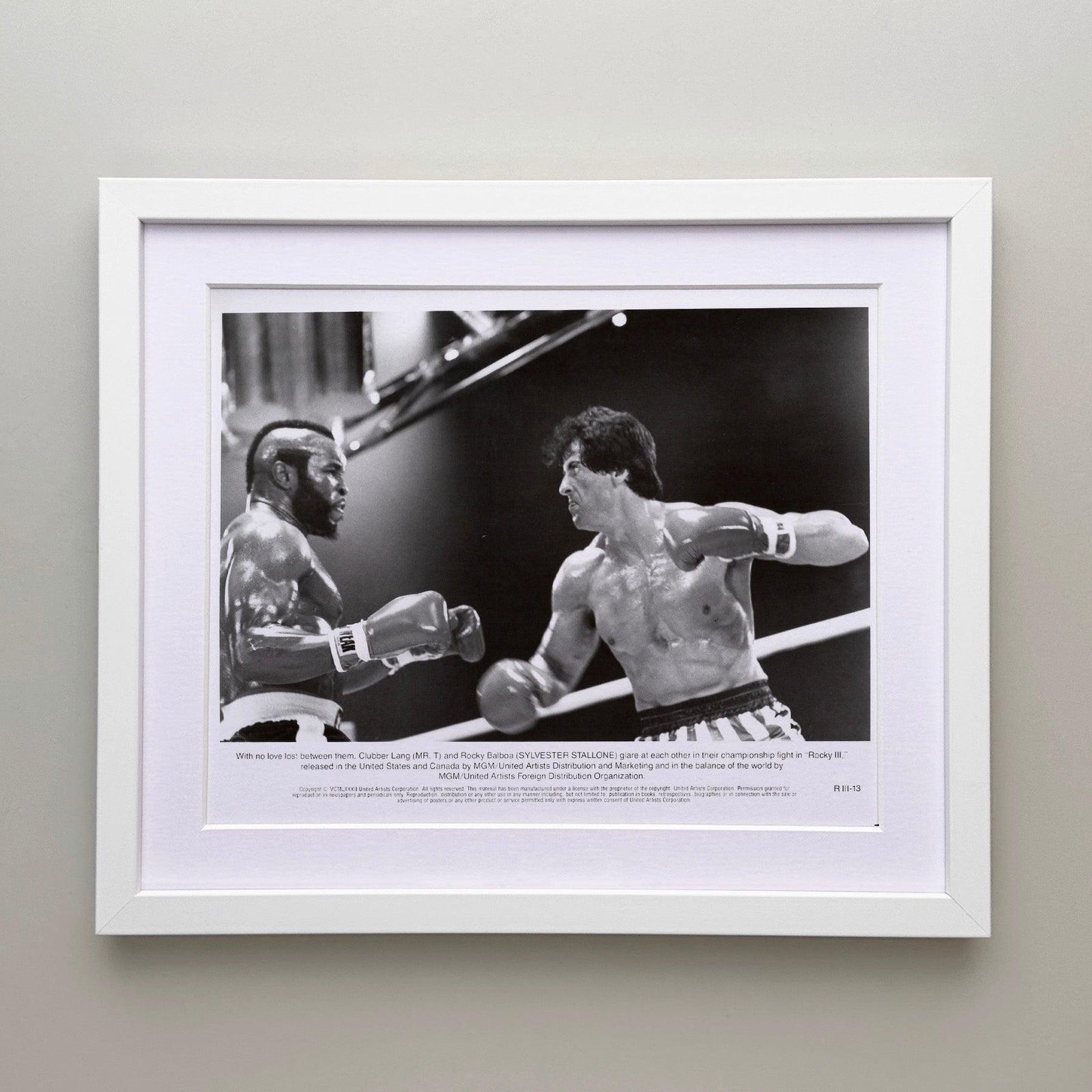Rocky 3 1982 Publicity Film Movie Press Still Framed photo for sale