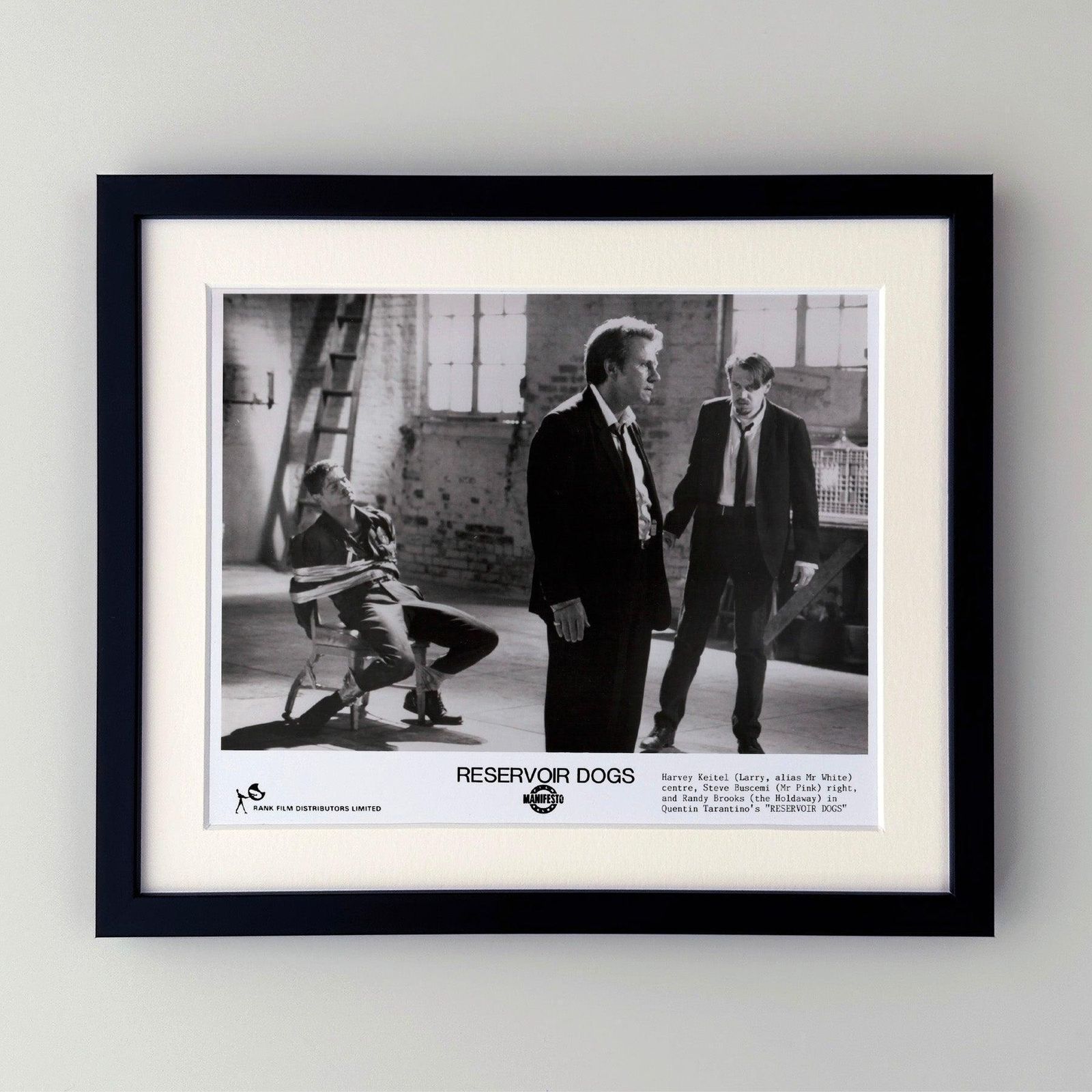 Reservoir Dogs 1992 Publicity Film Movie Press Still Framed photo furniture