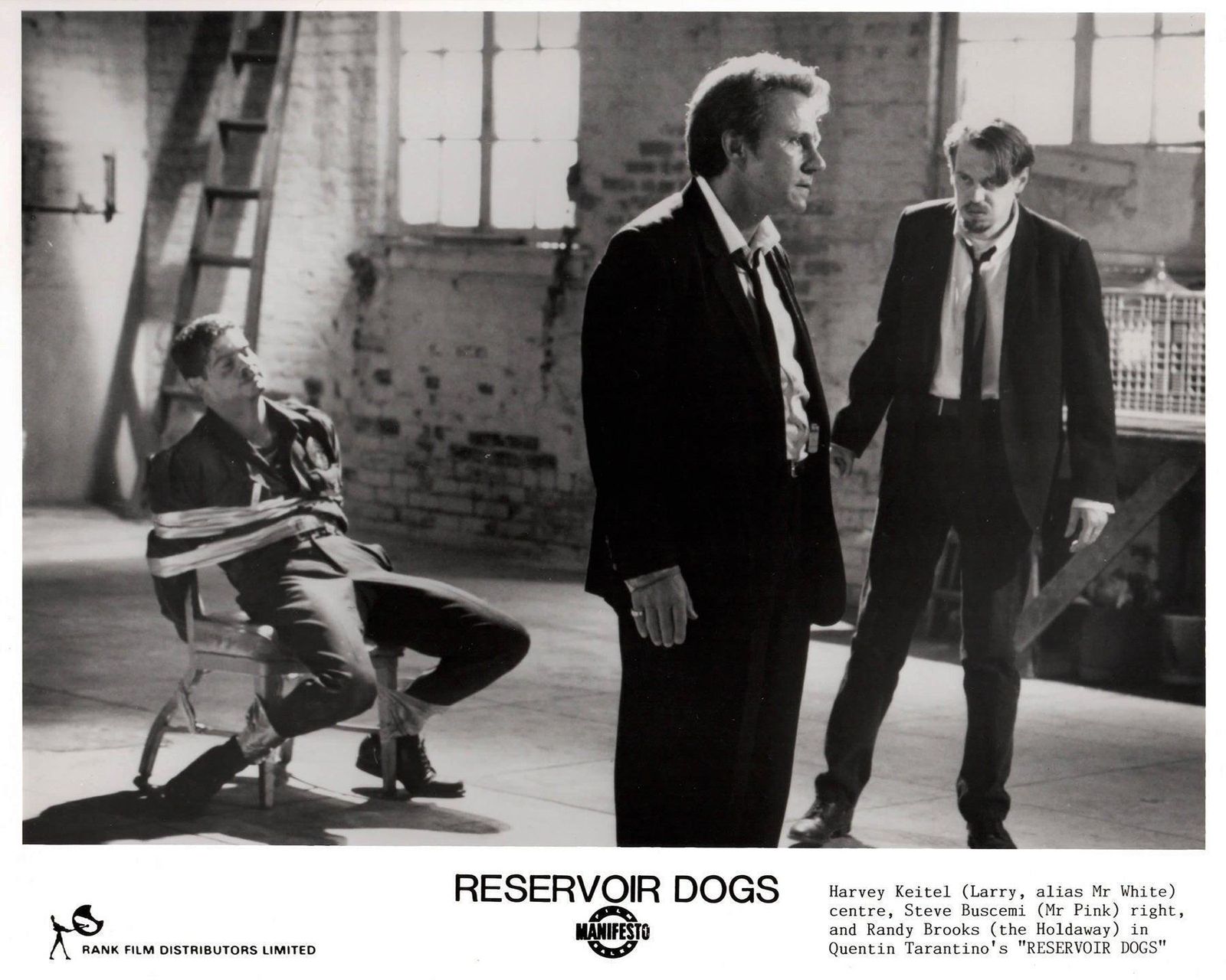 Reservoir Dogs 1992 Publicity Film Movie Press Still Framed photo vinterior