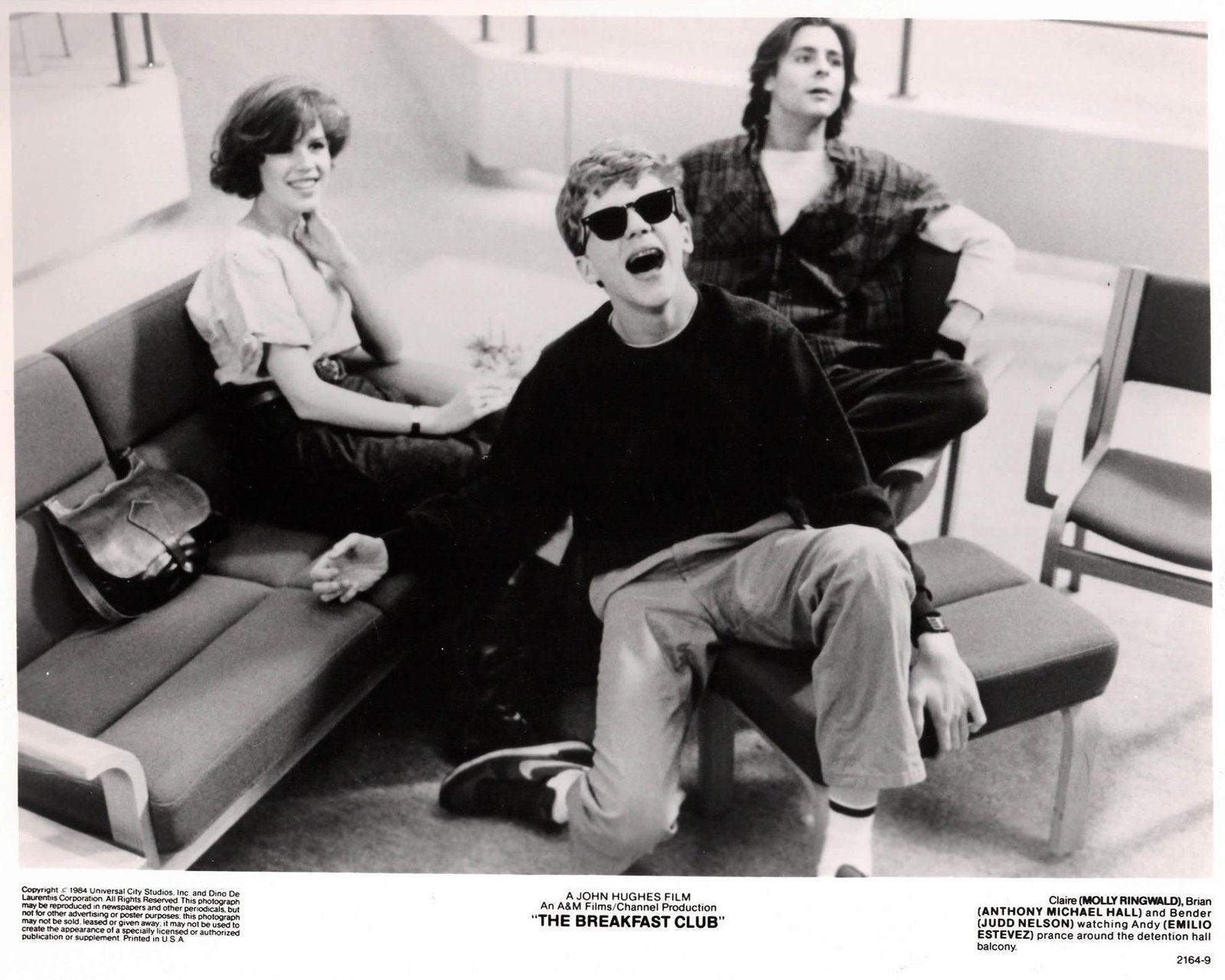 The Breakfast Club 1985 Publiciteitsfoto Film Movie Press Still Ingelijst photo vinterior