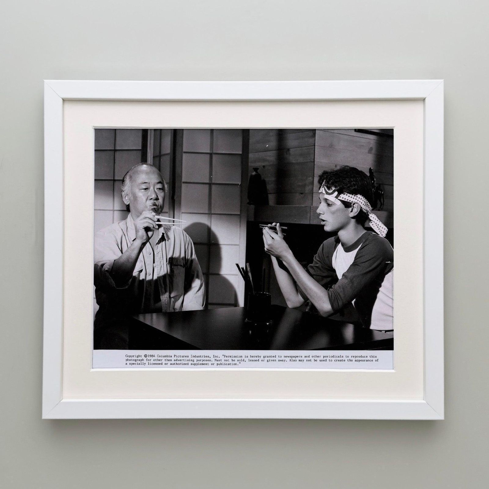 Photo de presse originale encadrée, The Karate Kid, 1984 photo Art