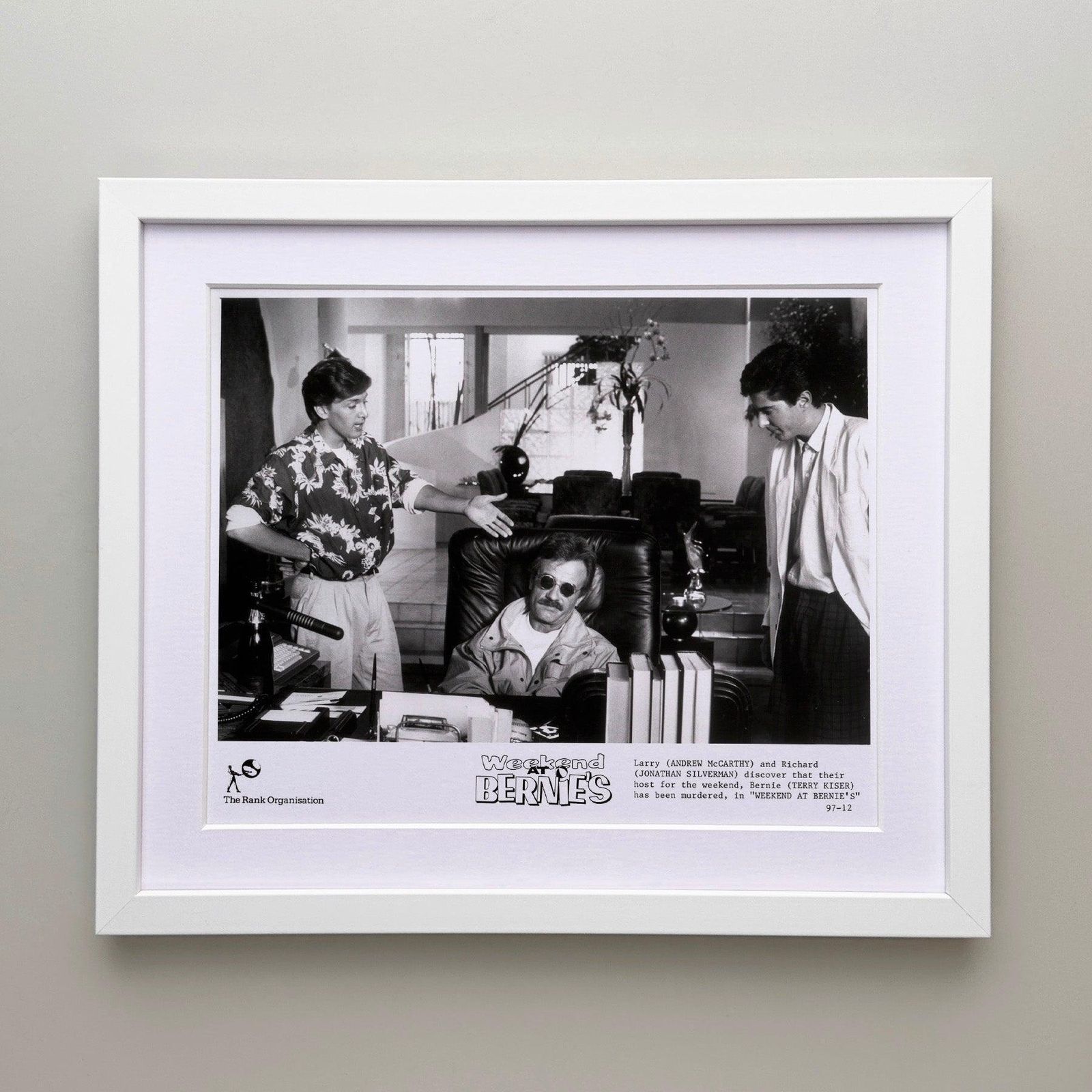 Weekend At Bernies 1989 Publicity Film Movie Press Still Framed photo for sale