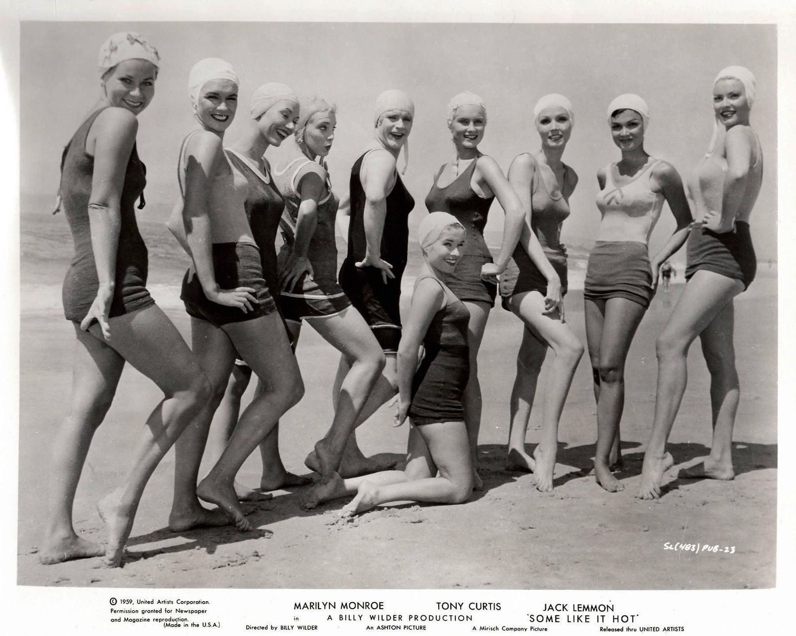 Some Like It Hot 1959 Publicity Film Movie Press Still Framed photo vinterior